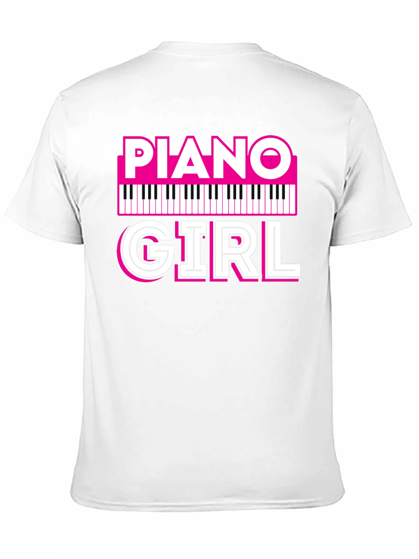 Piano Girl T-Shirt - Music Lover Tee