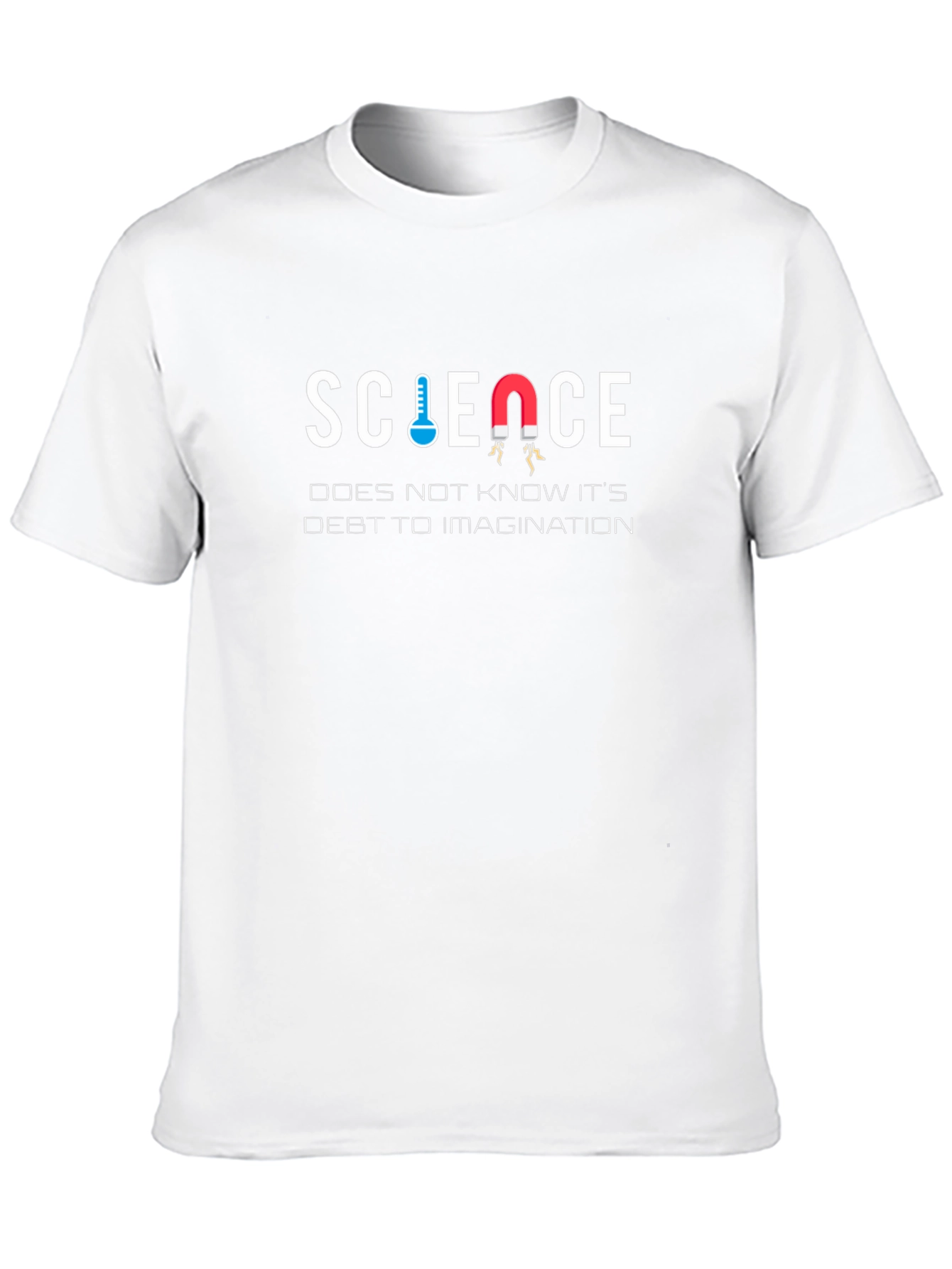 Science Imagination Mens Black Graphic T-Shirt