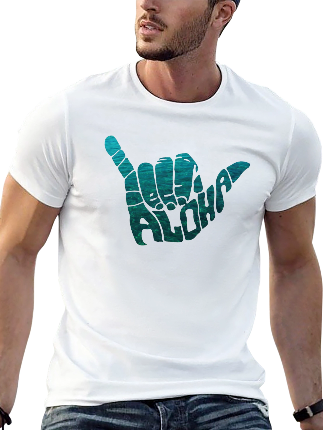 Aloha Shaka Graphic Tee - Black
