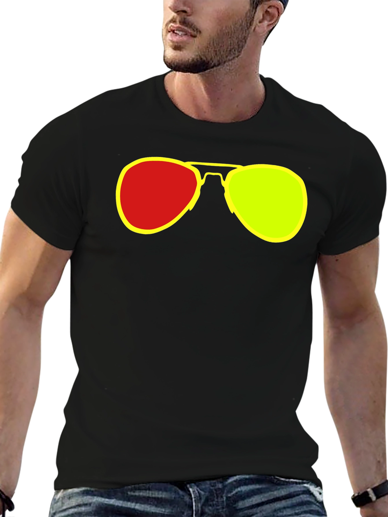 Retro Sunglasses Graphic T-Shirt - Cool & Casual