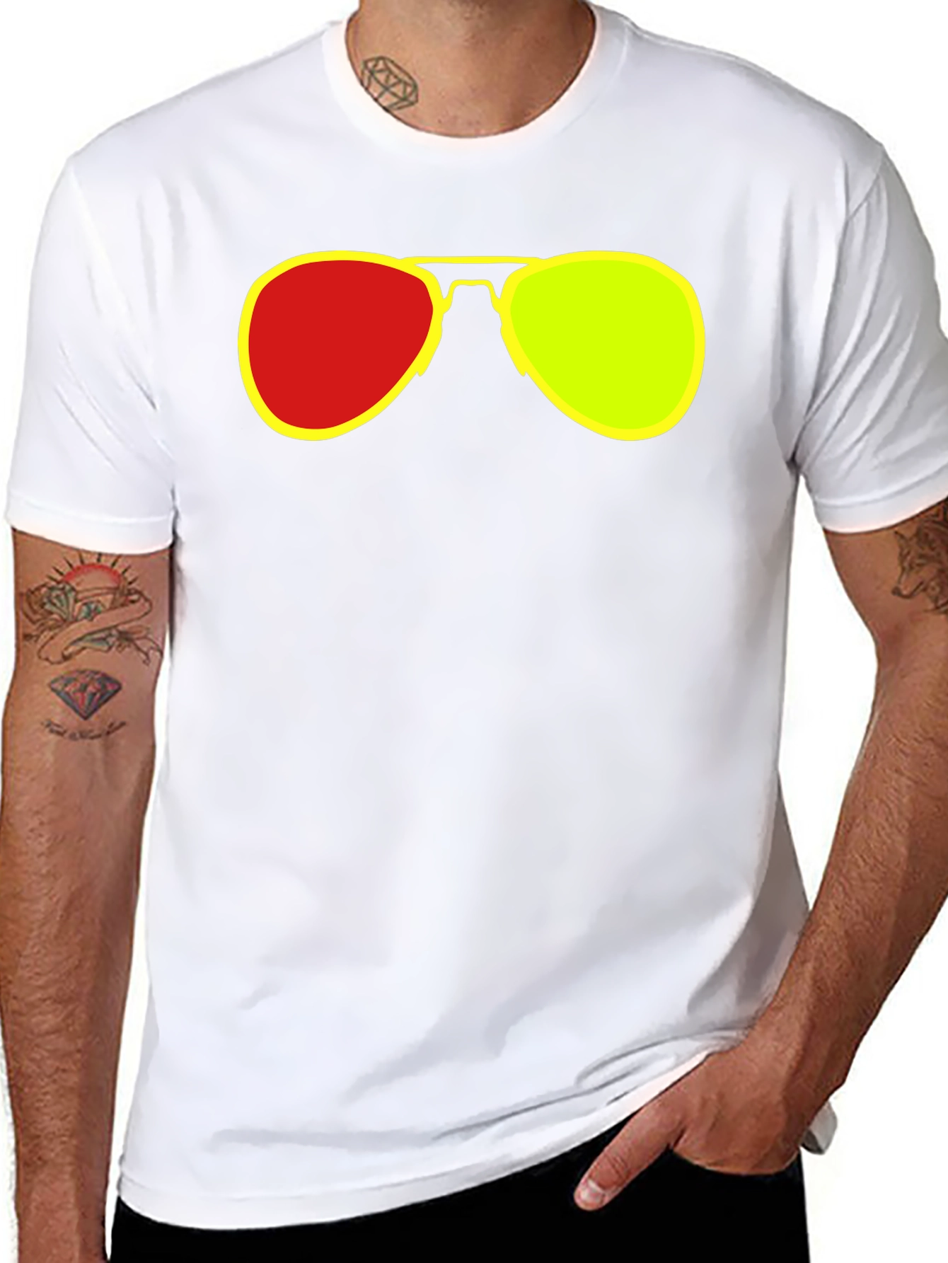 Retro Sunglasses Graphic T-Shirt - Cool & Casual