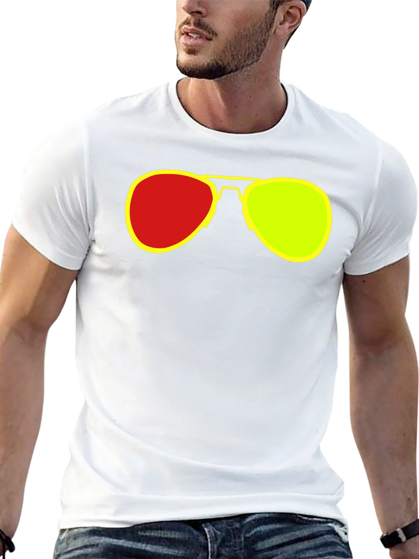 Retro Sunglasses Graphic T-Shirt - Cool & Casual