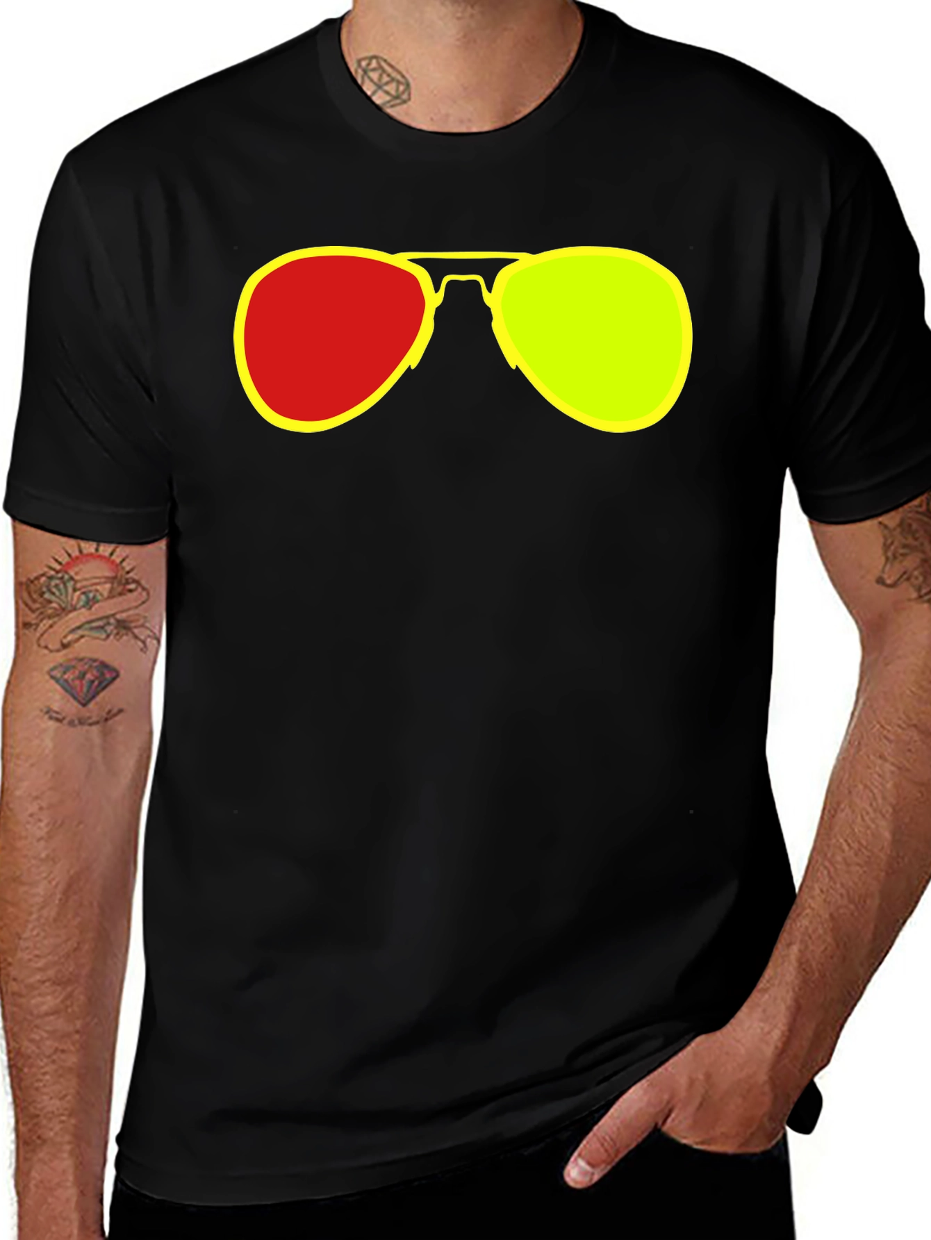 Retro Sunglasses Graphic T-Shirt - Cool & Casual