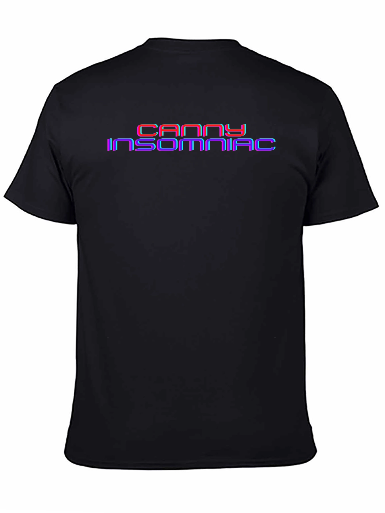 Canny Insomniac Graphic Tee - Black Cotton Blend Shirt