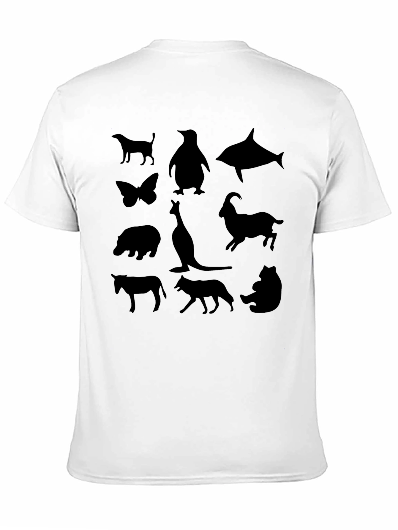 Animal Silhouette T-Shirt - Unique Graphic Tee