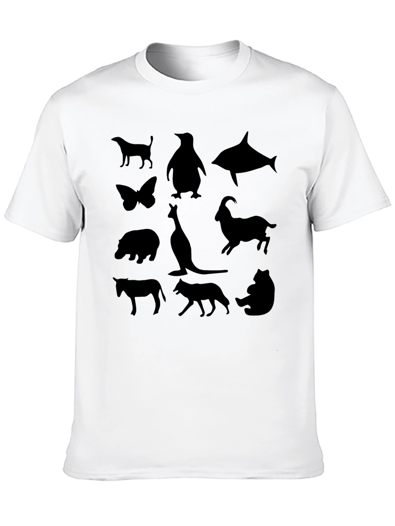 Animal Silhouette T-Shirt - Unique Graphic Tee