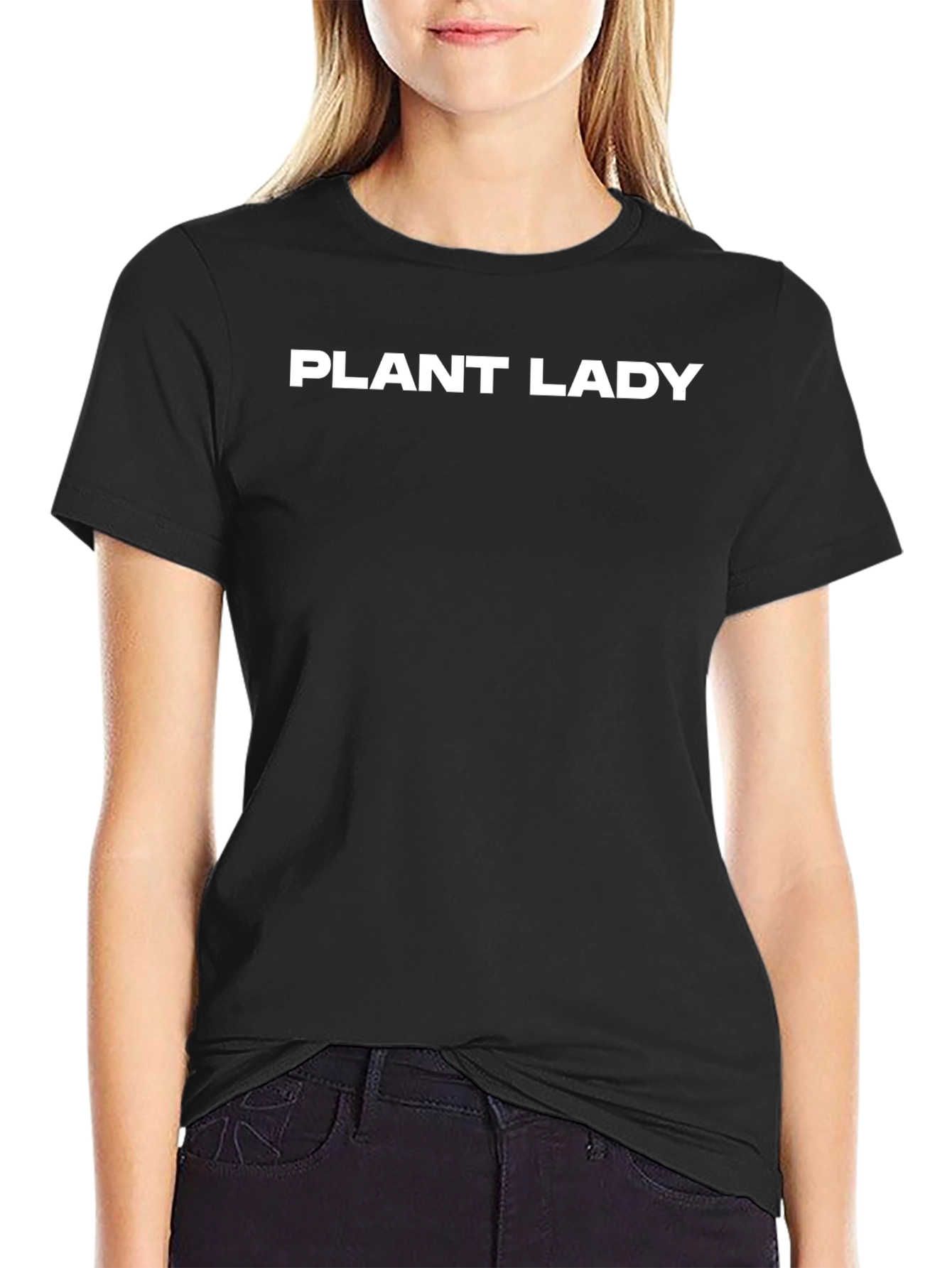 Plant Lady Black Graphic T-Shirt