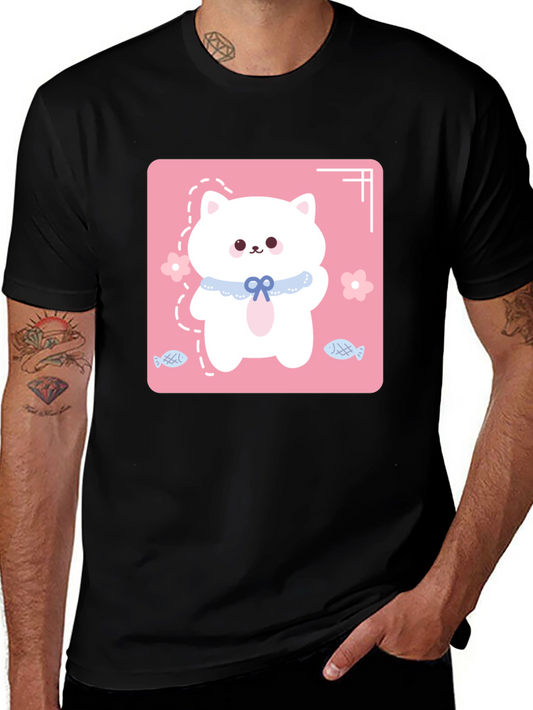 Cute Cat Graphic Tee - Stylish & Fun!