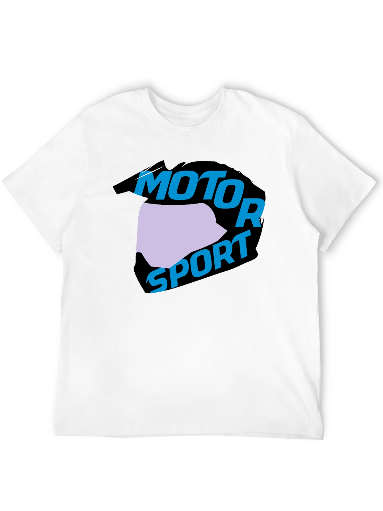 Motorsport Helmet Graphic Black T-Shirt