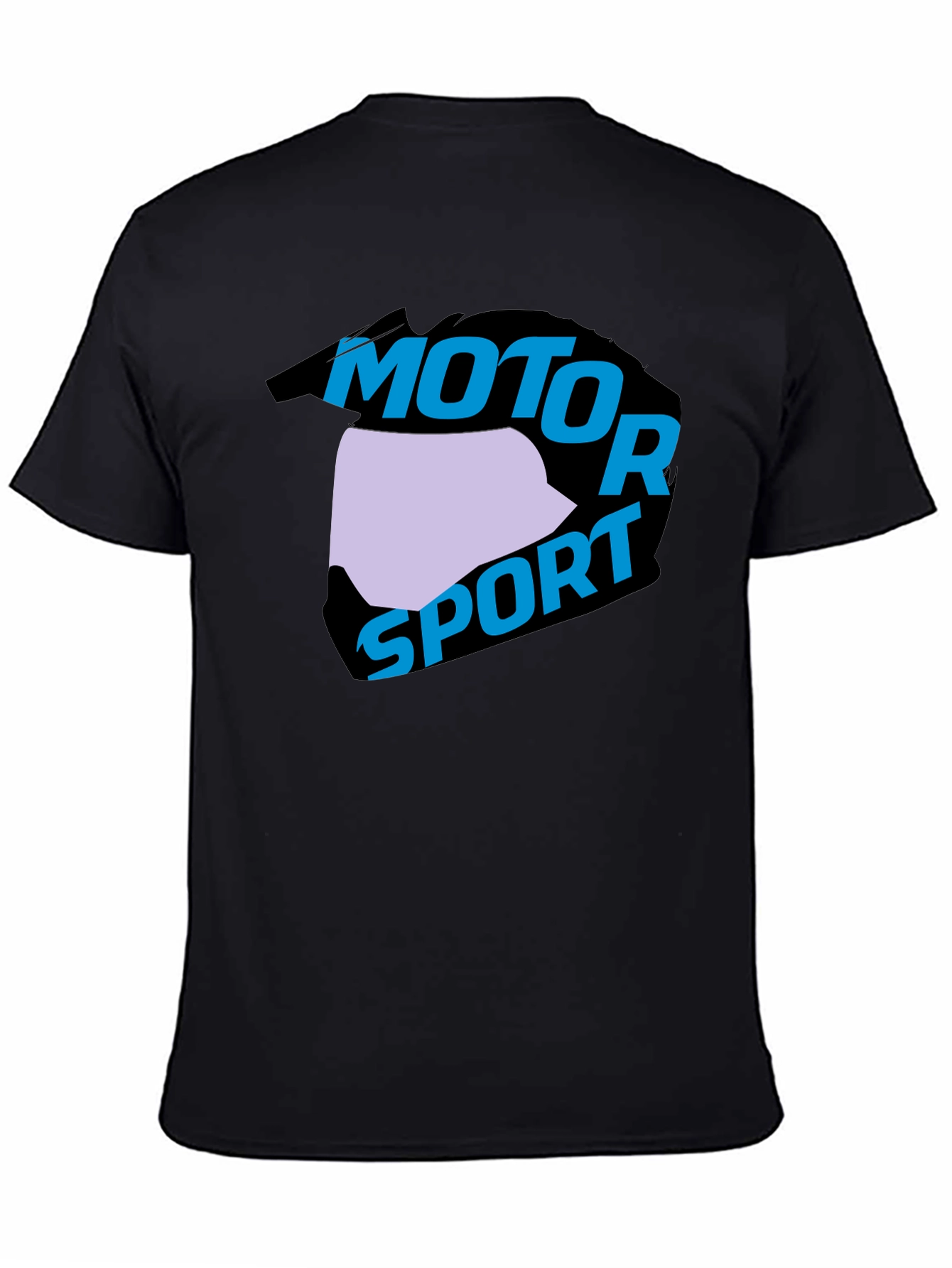 Motorsport Helmet Graphic Black T-Shirt