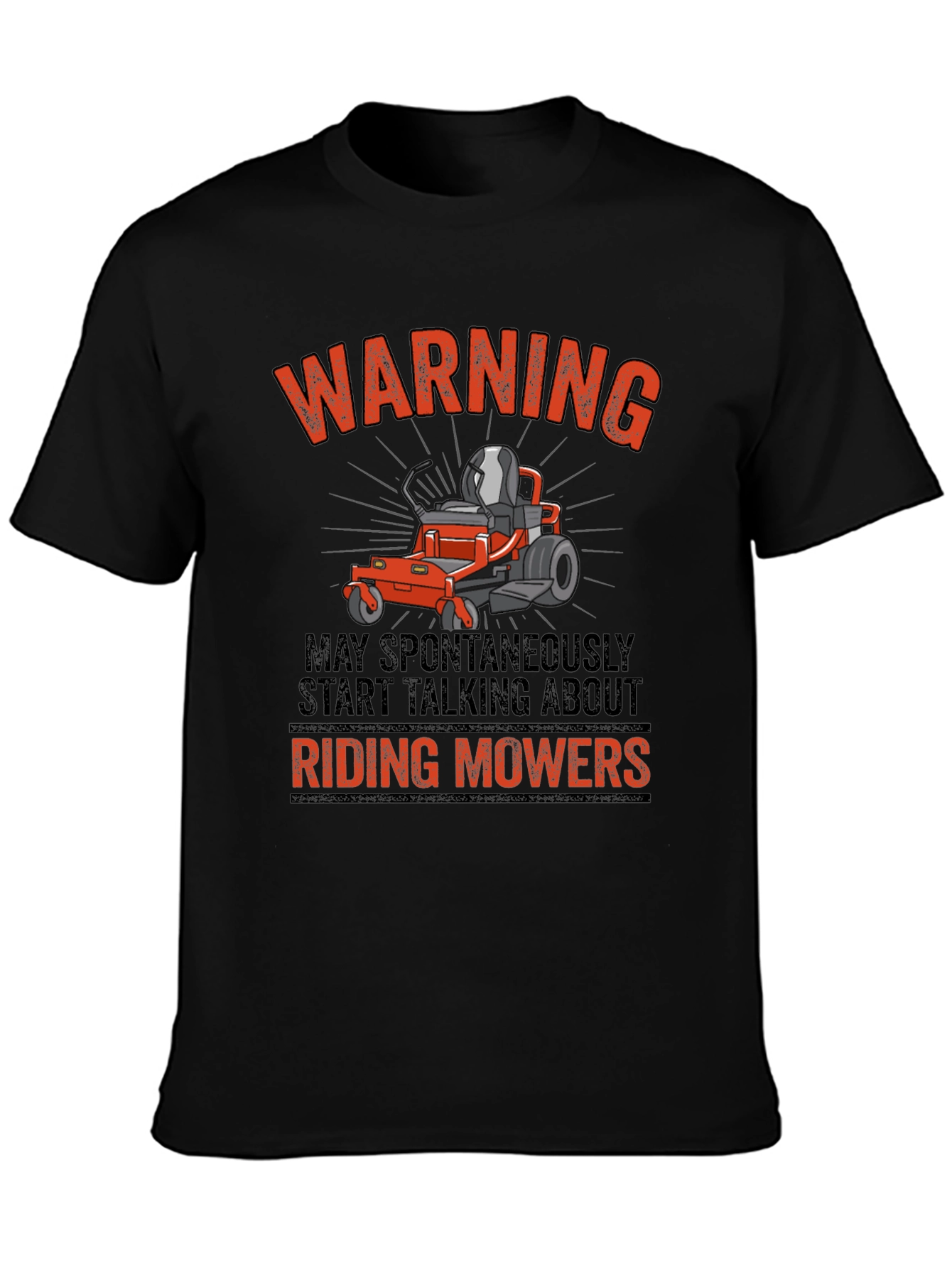 Riding Mowers Warning T-Shirt