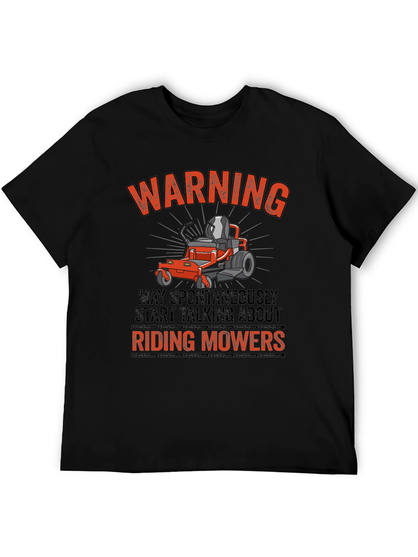 Riding Mowers Warning T-Shirt