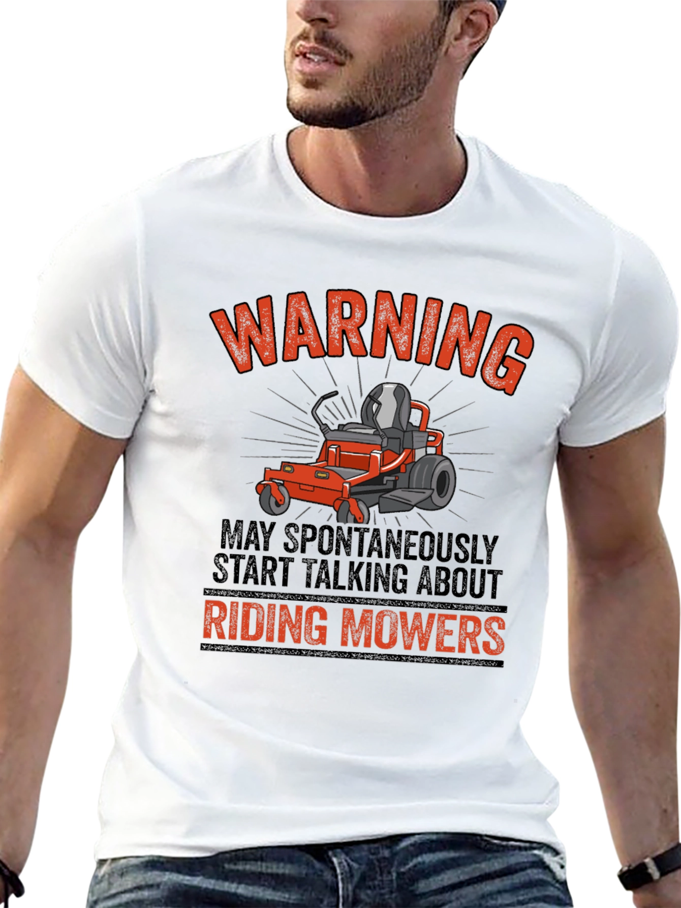 Riding Mowers Warning T-Shirt