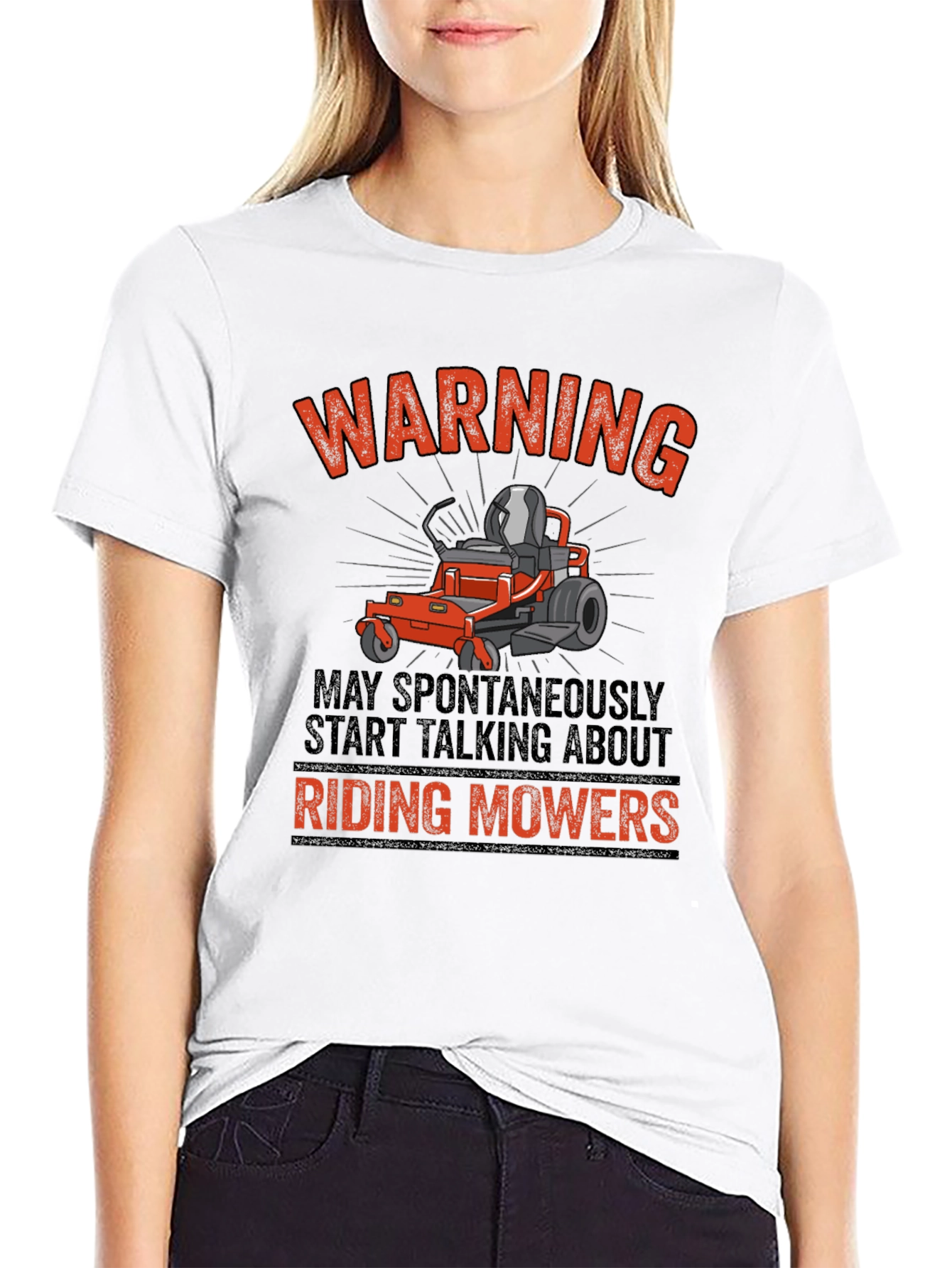 Riding Mowers Warning T-Shirt