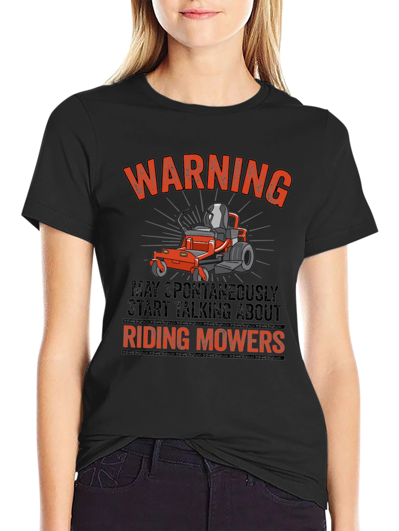 Riding Mowers Warning T-Shirt
