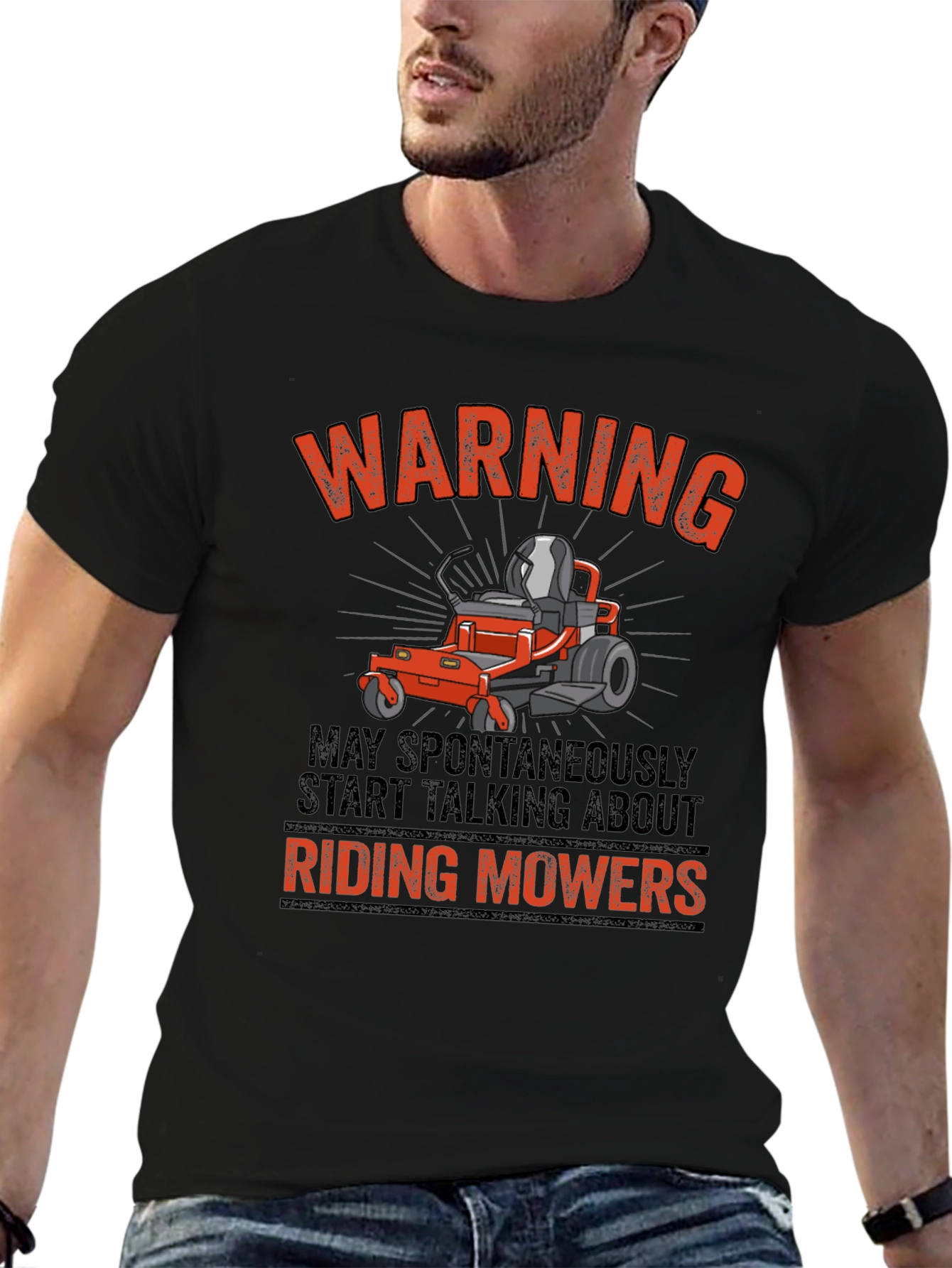 Riding Mowers Warning T-Shirt