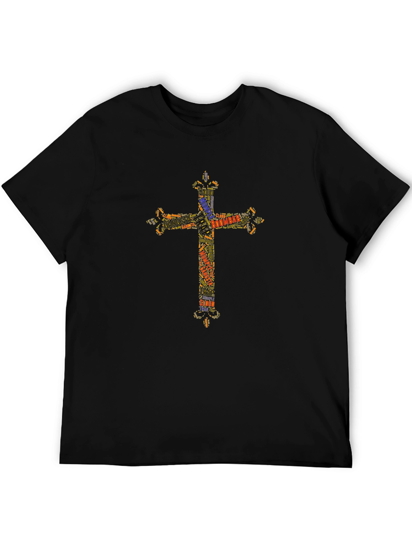 Faith-Fueled Cross Tee - Stylish Graphic Print