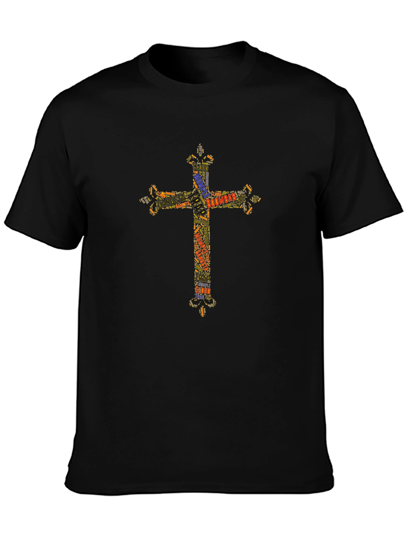Faith-Fueled Cross Tee - Stylish Graphic Print