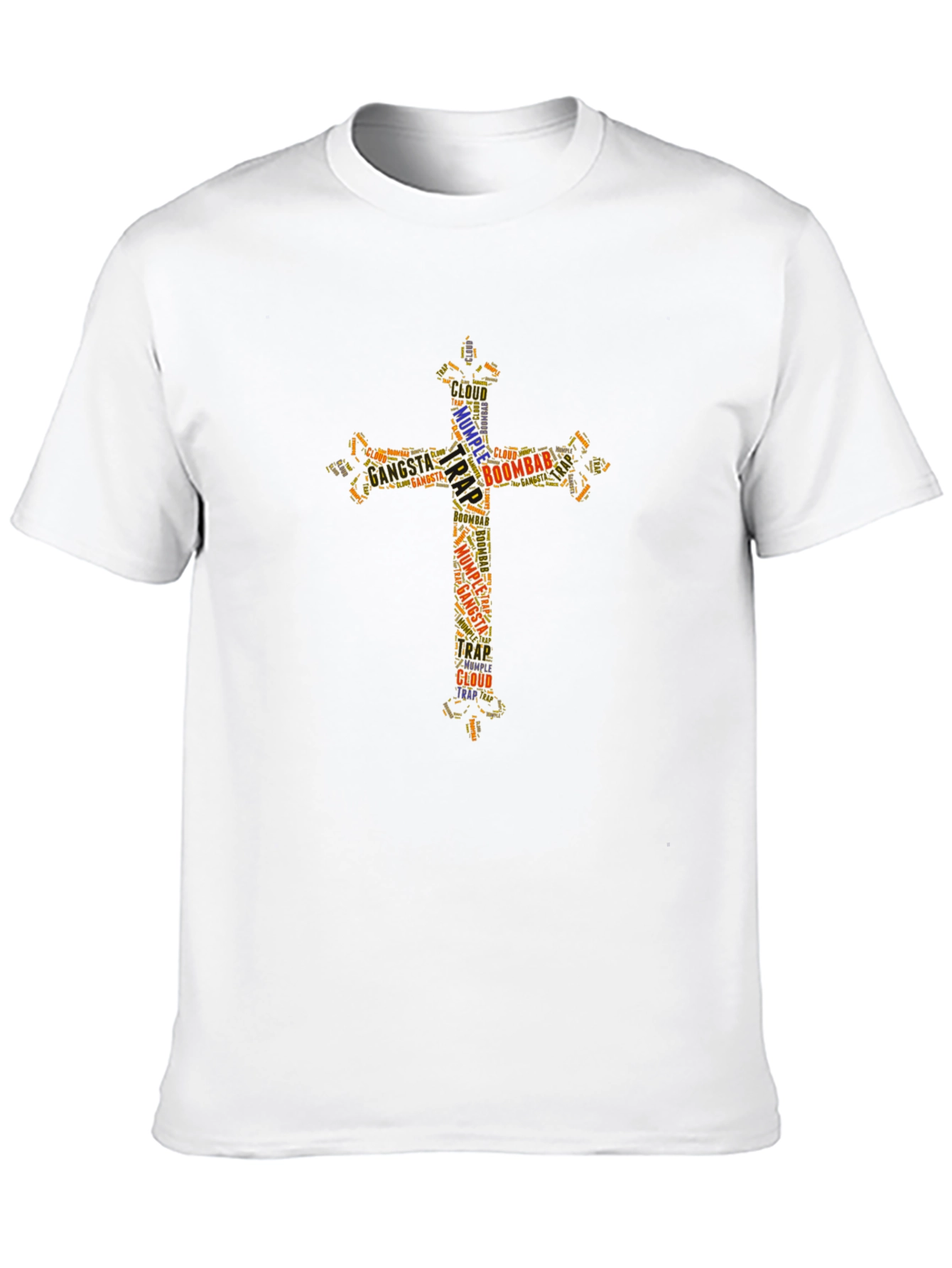 Faith-Fueled Cross Tee - Stylish Graphic Print