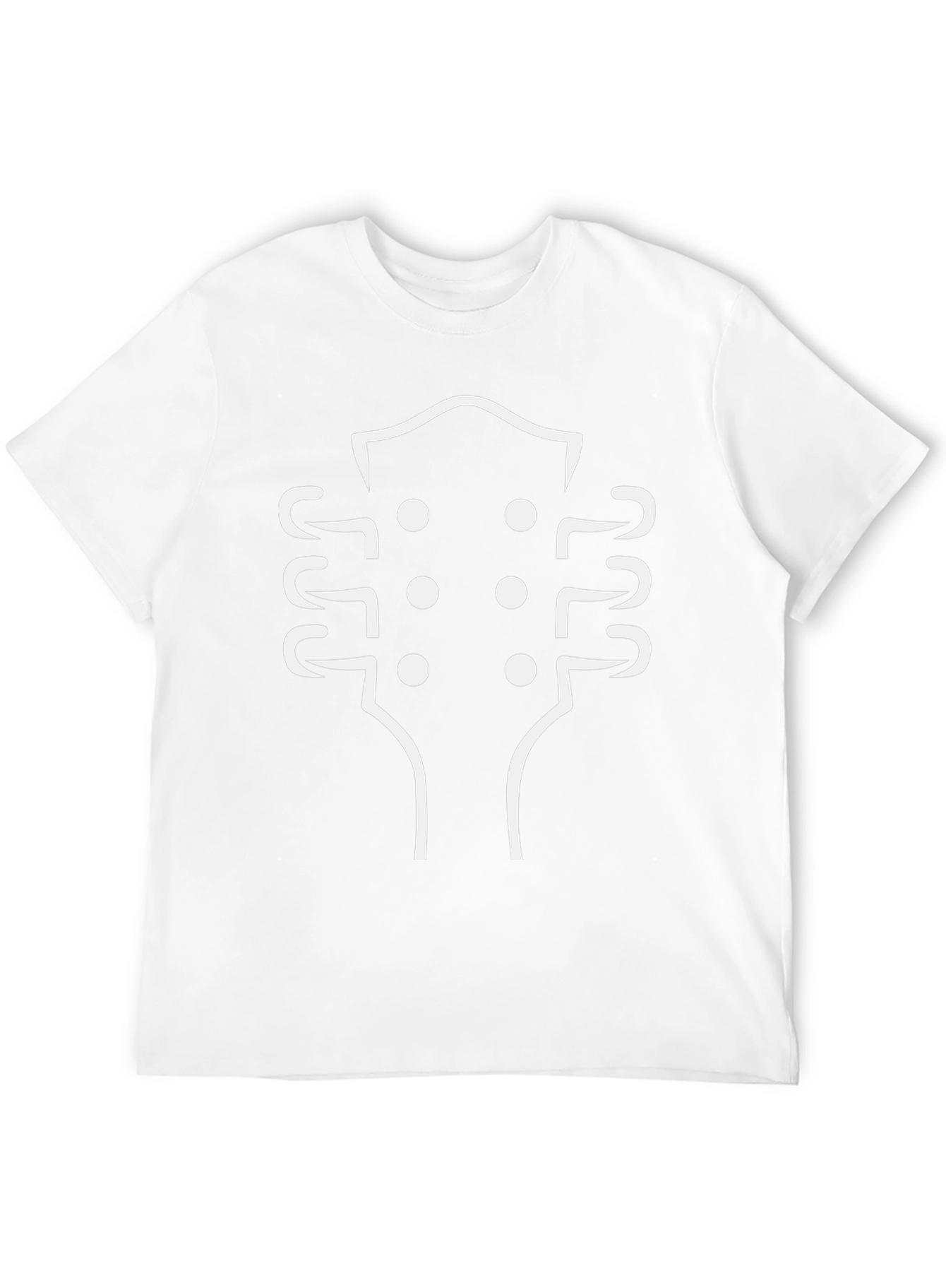 Guitar Headstock Graphic Tee - Black