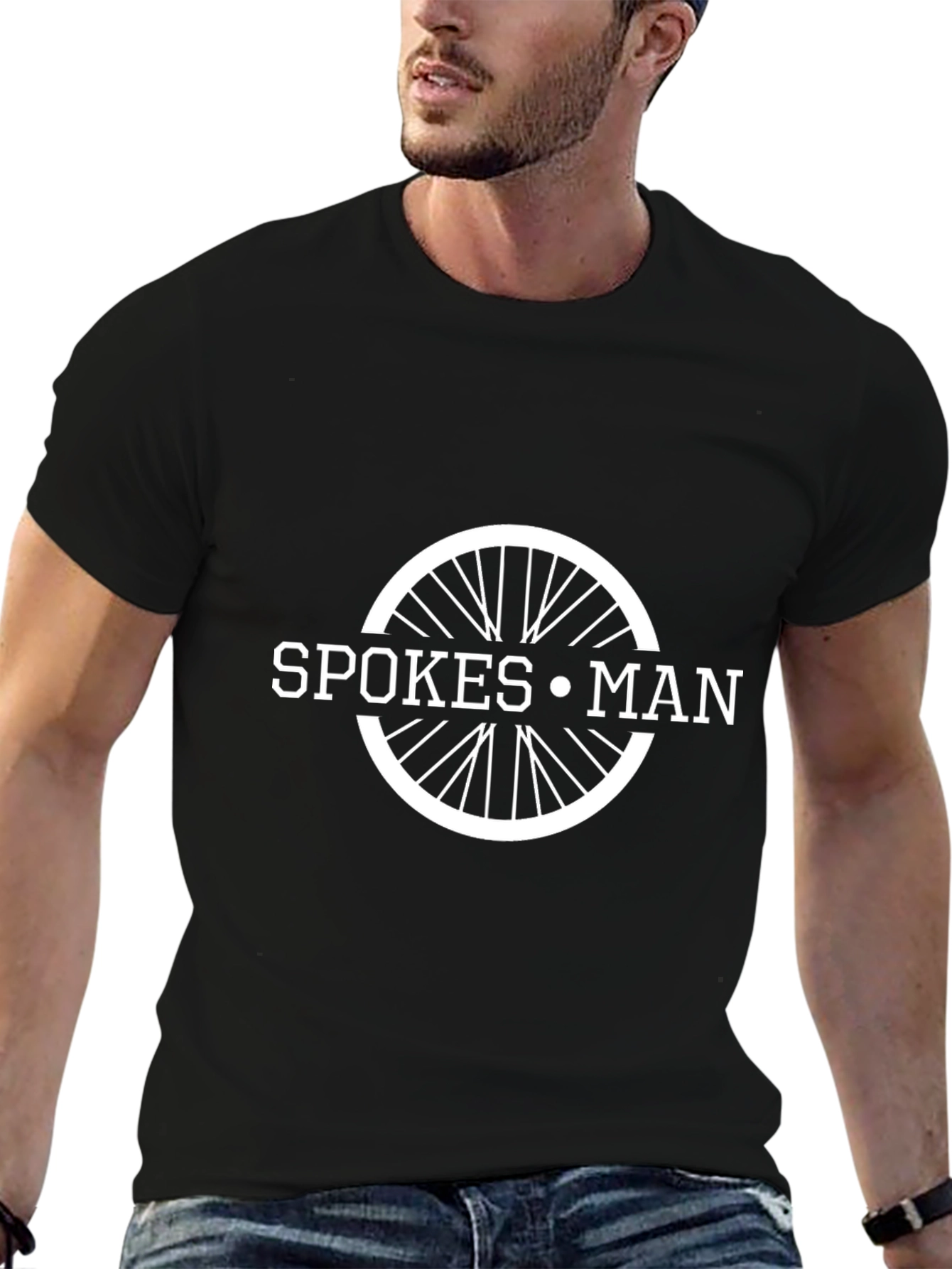 Spokes Man Graphic Tee - Cyclist T-Shirt