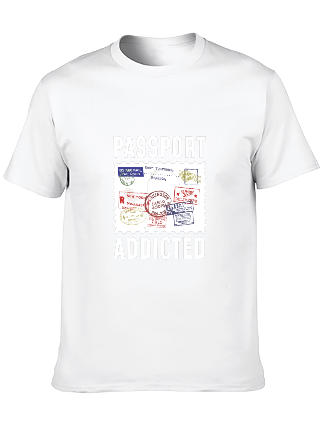Passport Addicted T-Shirt - Travel Lover Tee