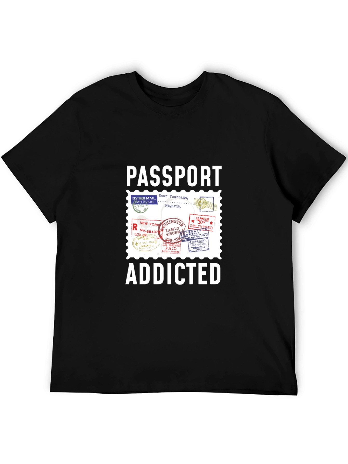 Passport Addicted T-Shirt - Travel Lover Tee