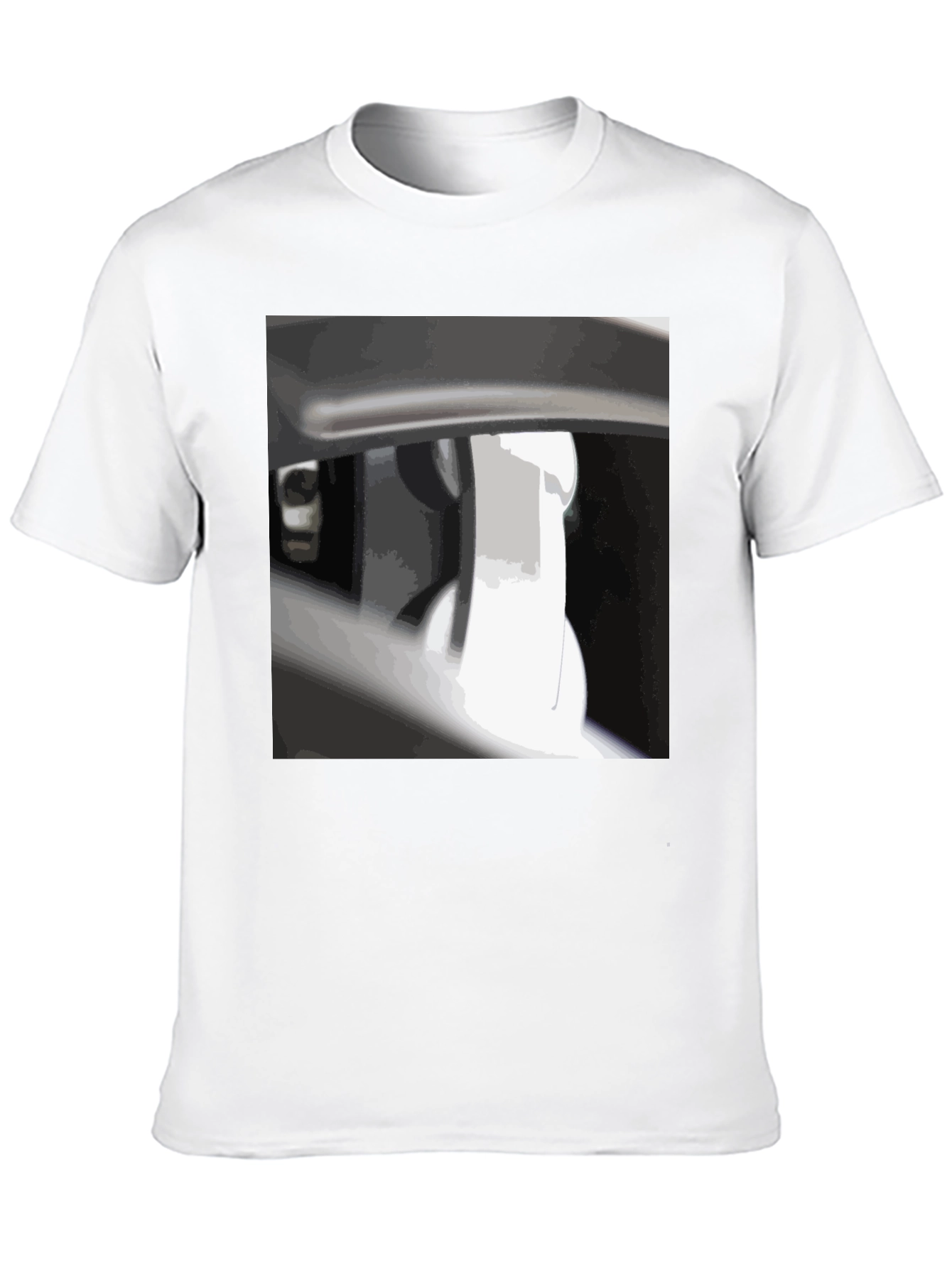 Modern Graphic Tee - Abstract Automotive Design