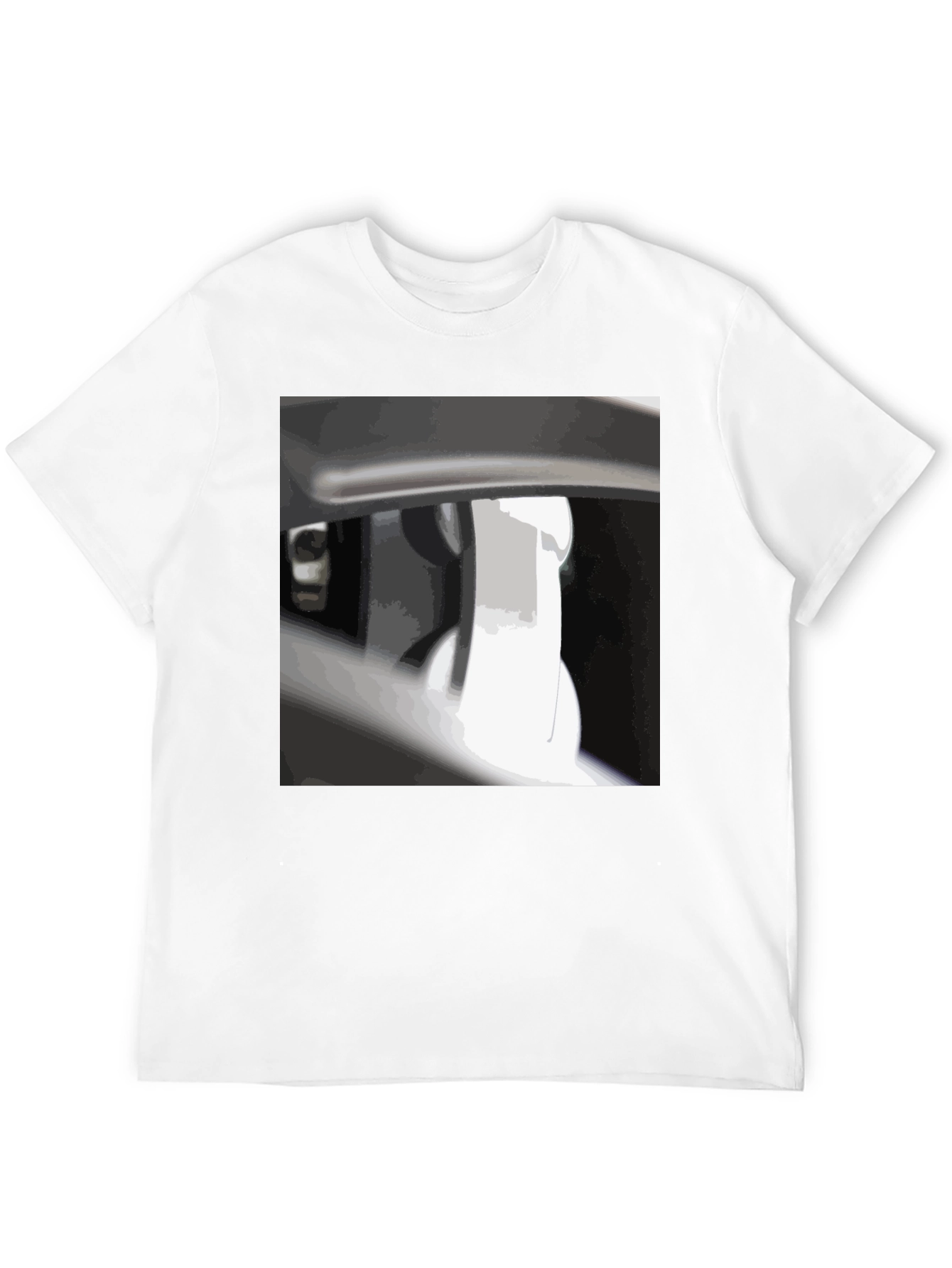 Modern Graphic Tee - Abstract Automotive Design