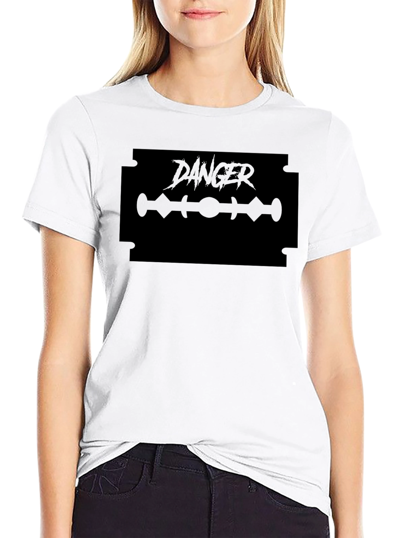 Danger Blade Graphic T-Shirt - Edgy Style