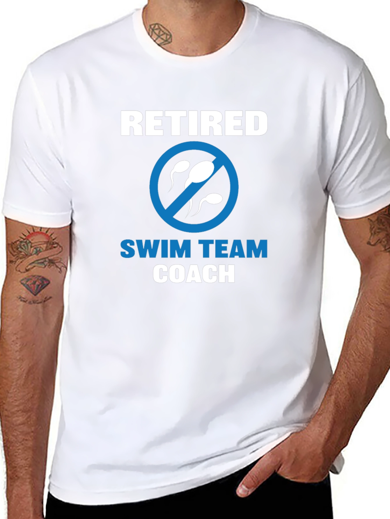 Retired Swim Team Coach Graphic Tee