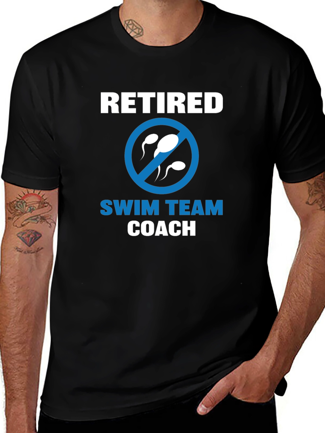 Retired Swim Team Coach Graphic Tee