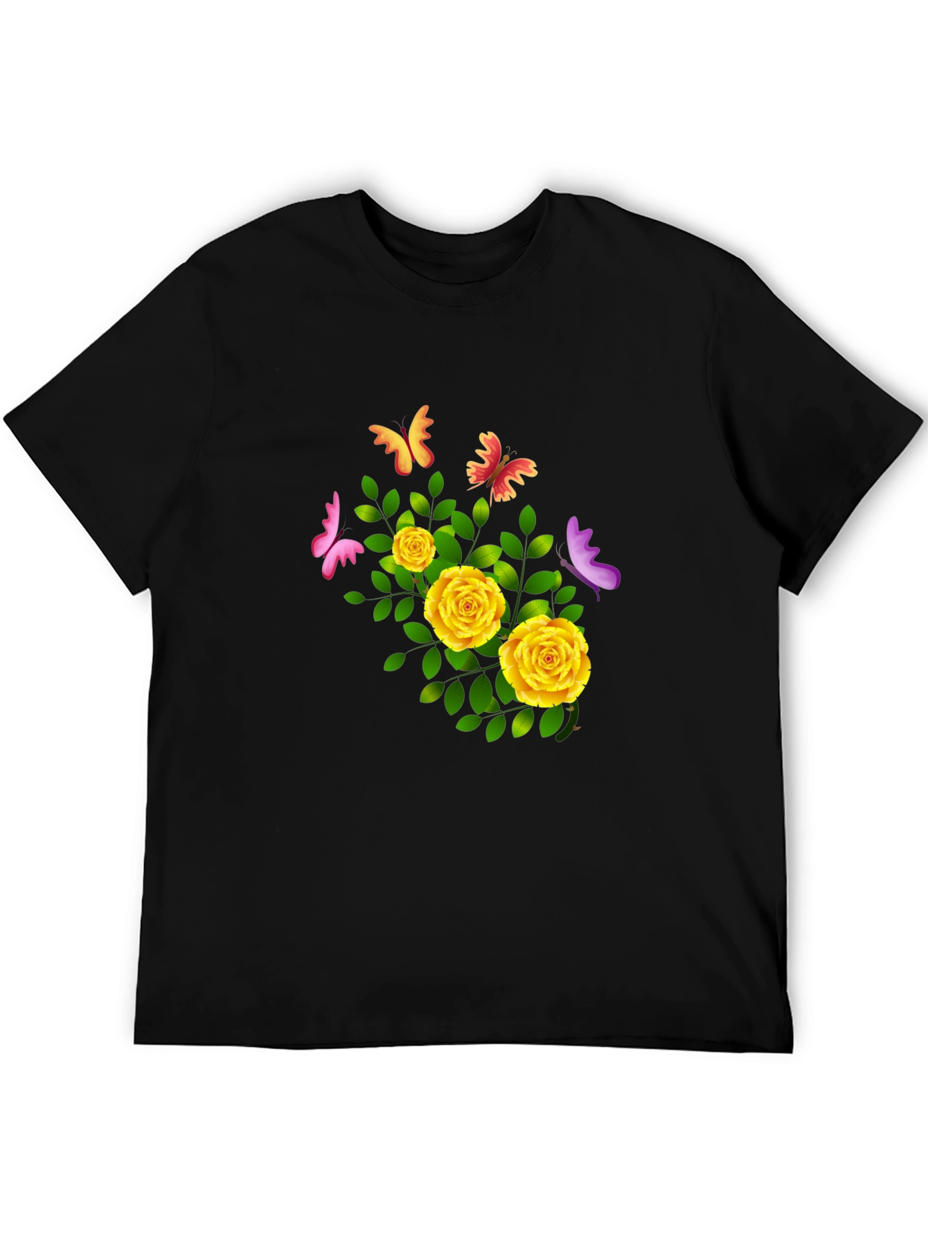 Floral Butterfly T-Shirt - Stylish & Trendy