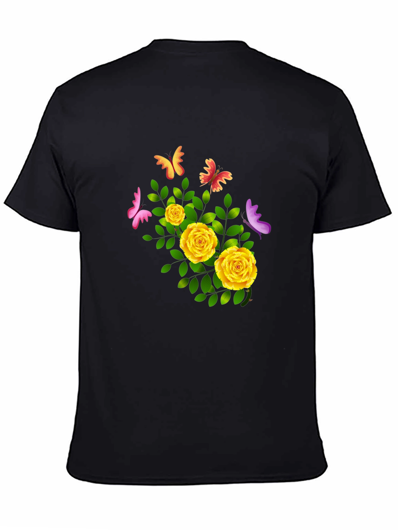 Floral Butterfly T-Shirt - Stylish & Trendy