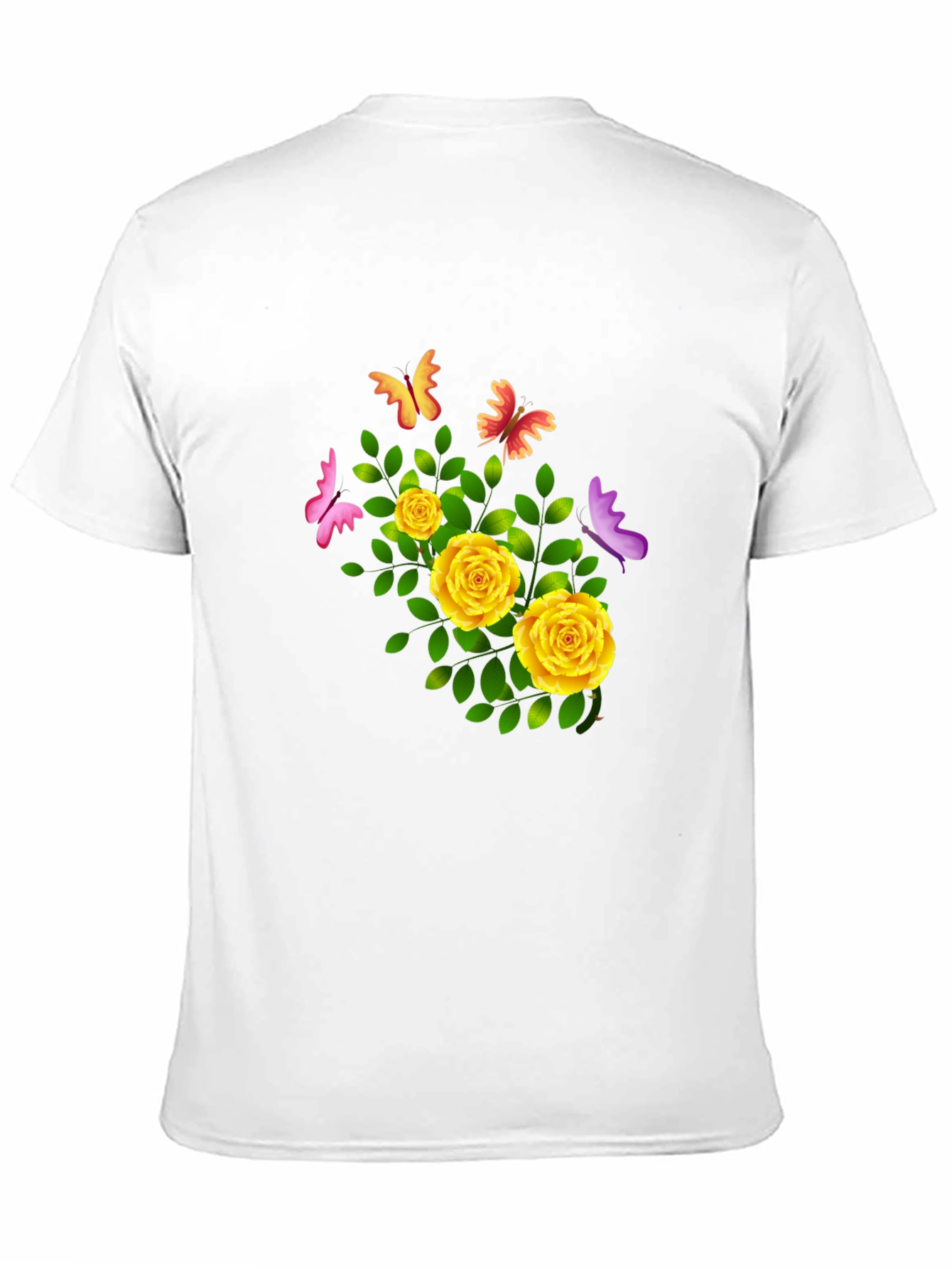 Floral Butterfly T-Shirt - Stylish & Trendy