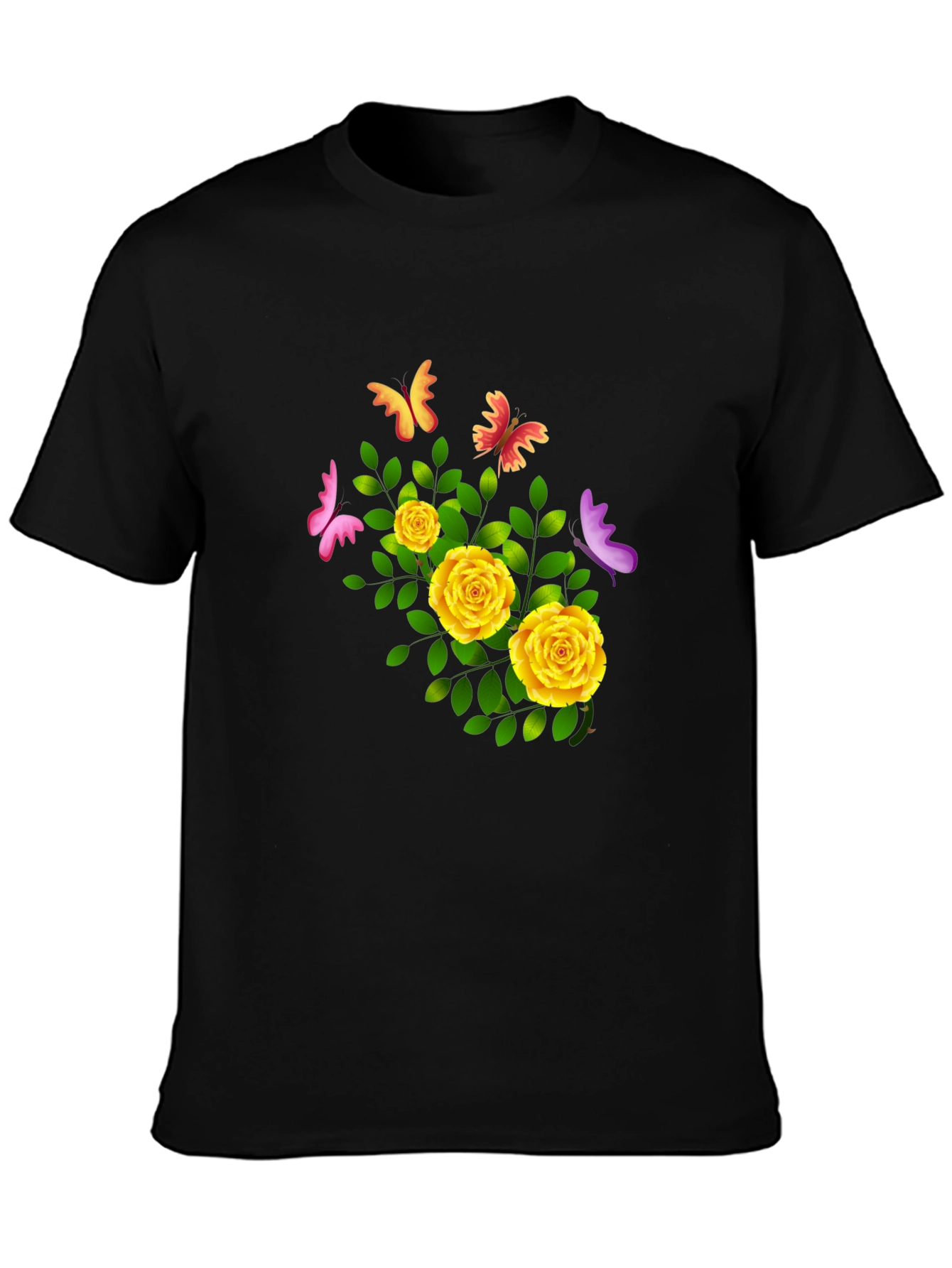 Floral Butterfly T-Shirt - Stylish & Trendy