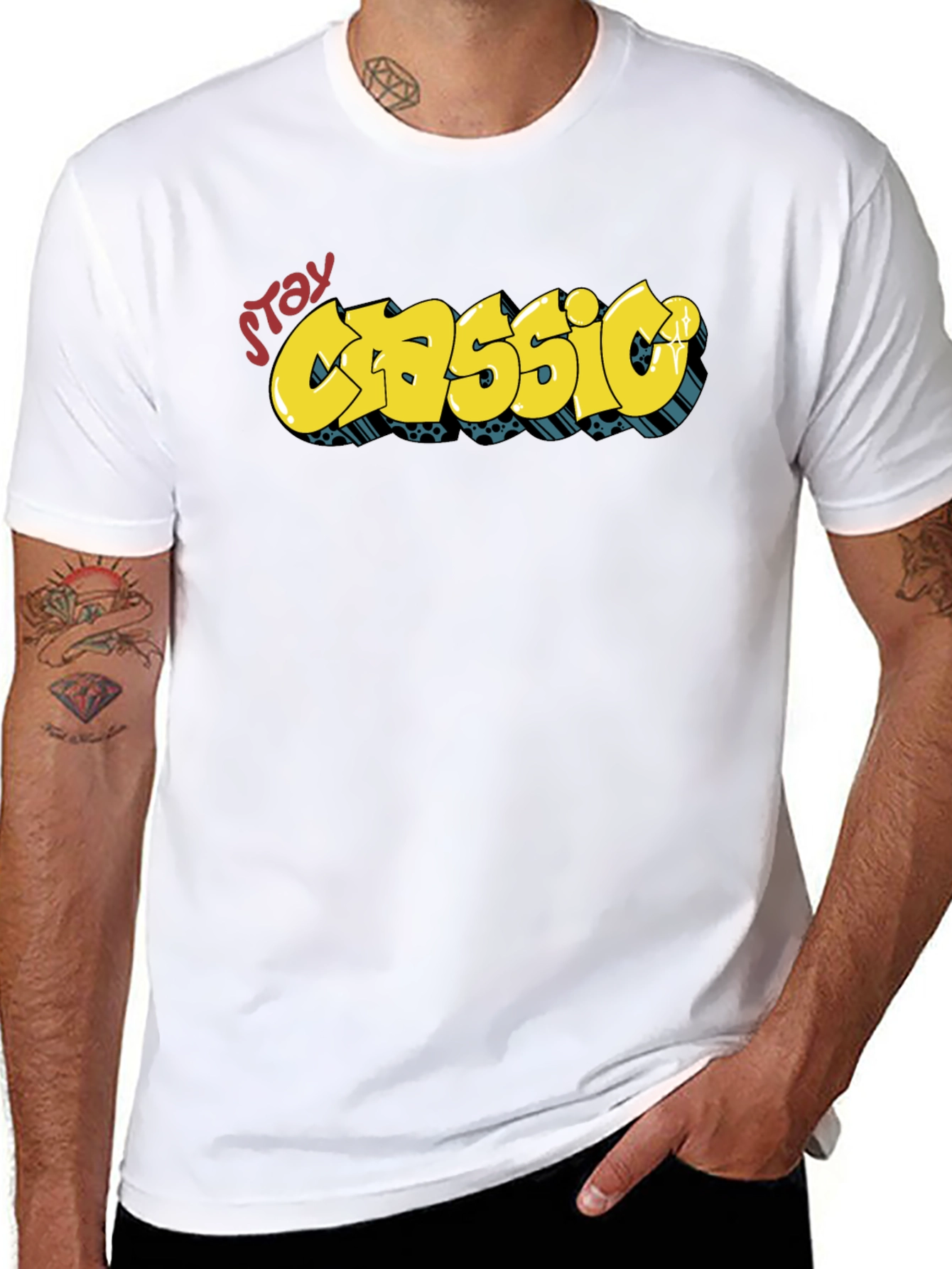 Stay Classic Graphic Tee - Cool Streetwear