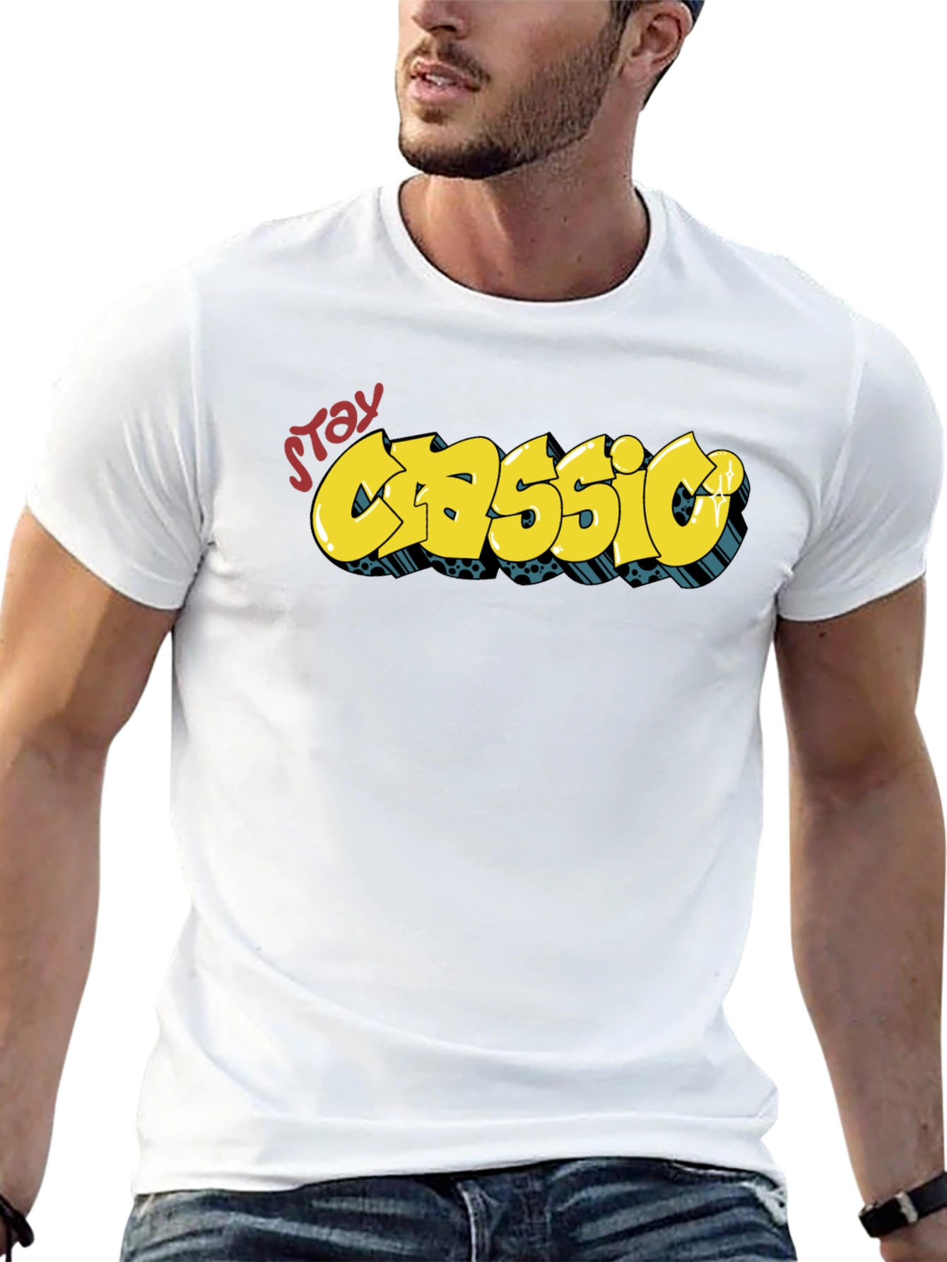 Stay Classic Graphic Tee - Cool Streetwear