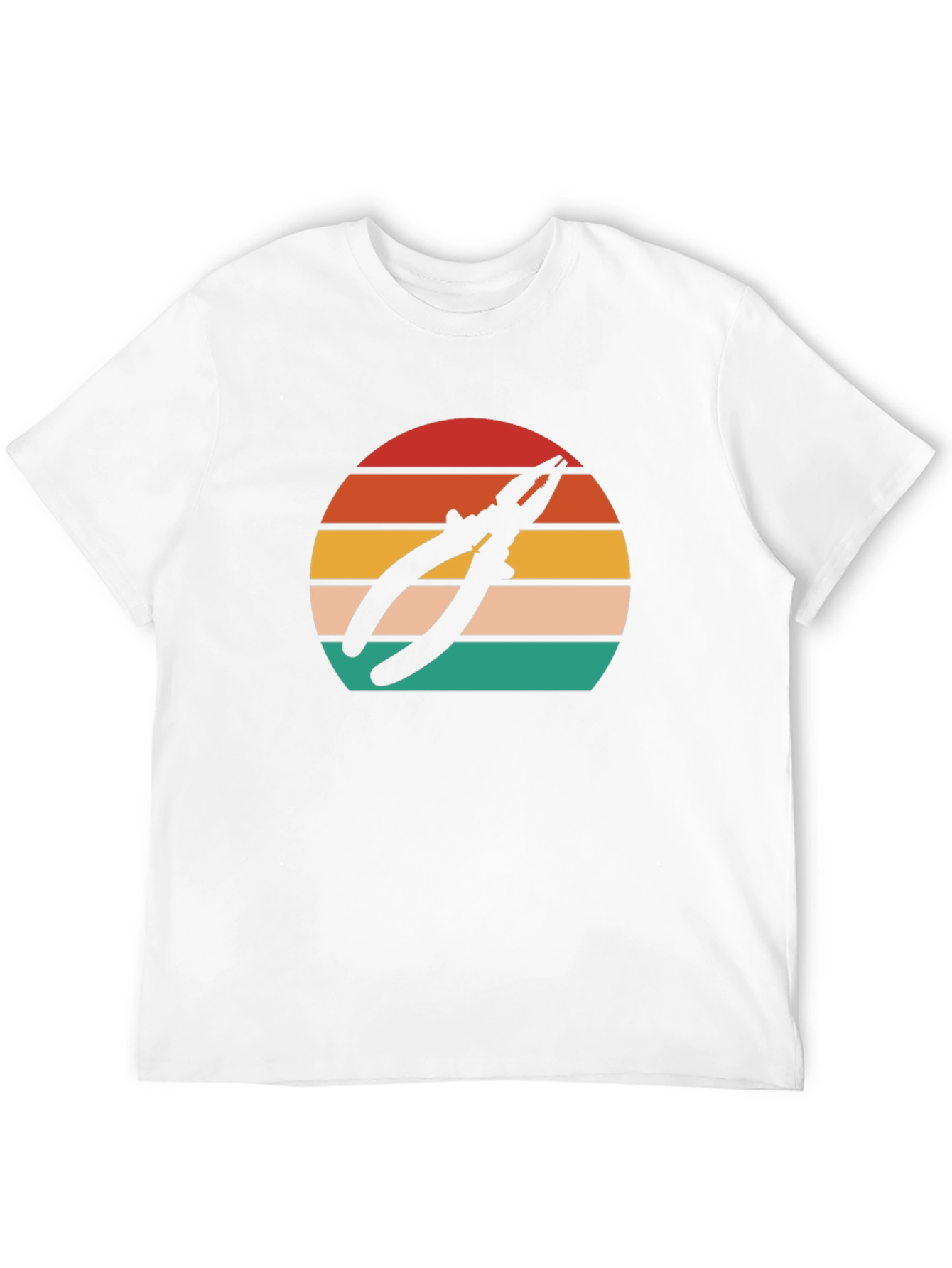 Pliers Sunset Graphic T-Shirt - Black Cotton Tee
