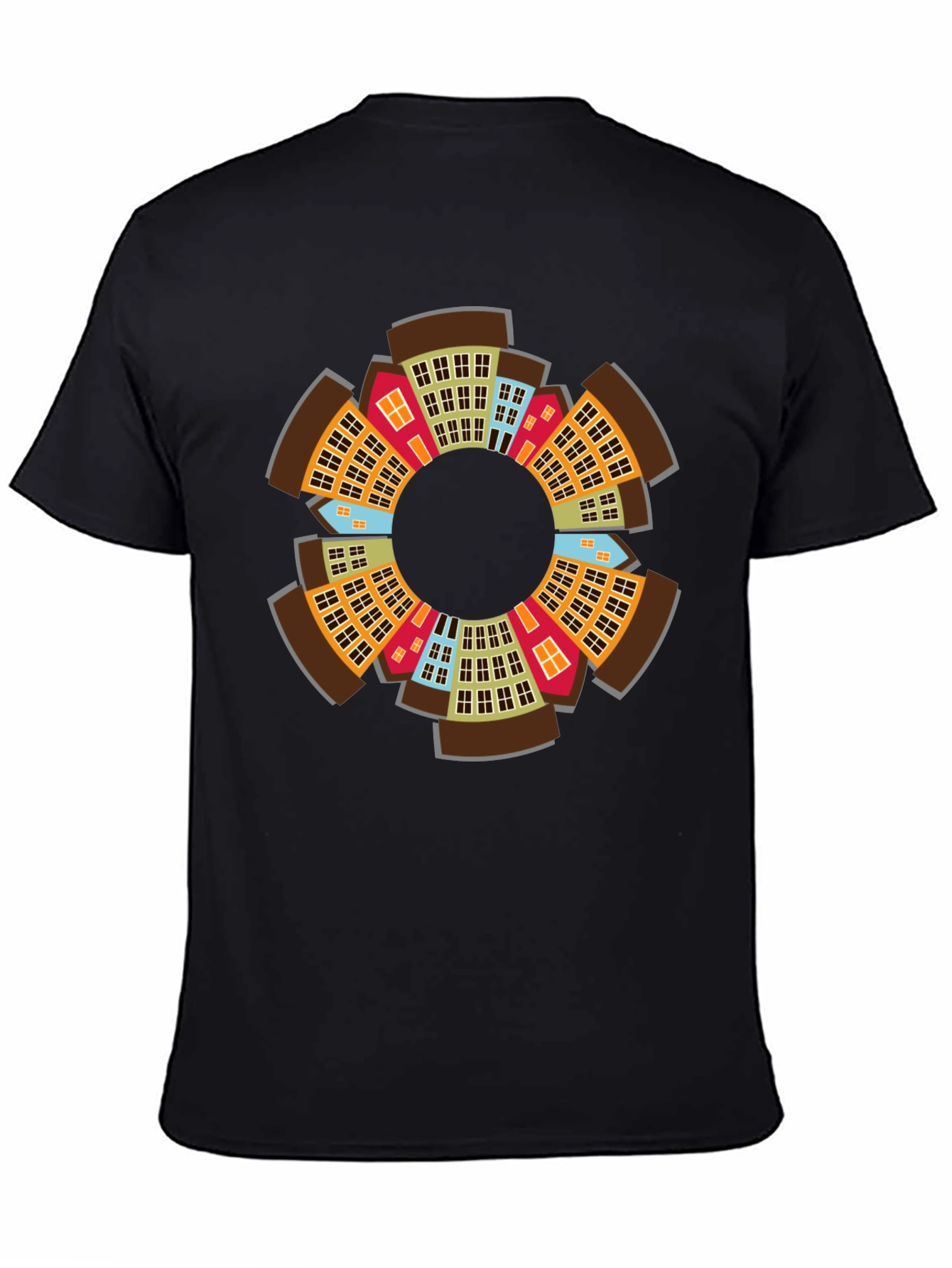 Urban Circle Graphic Tee - Cityscape Fashion