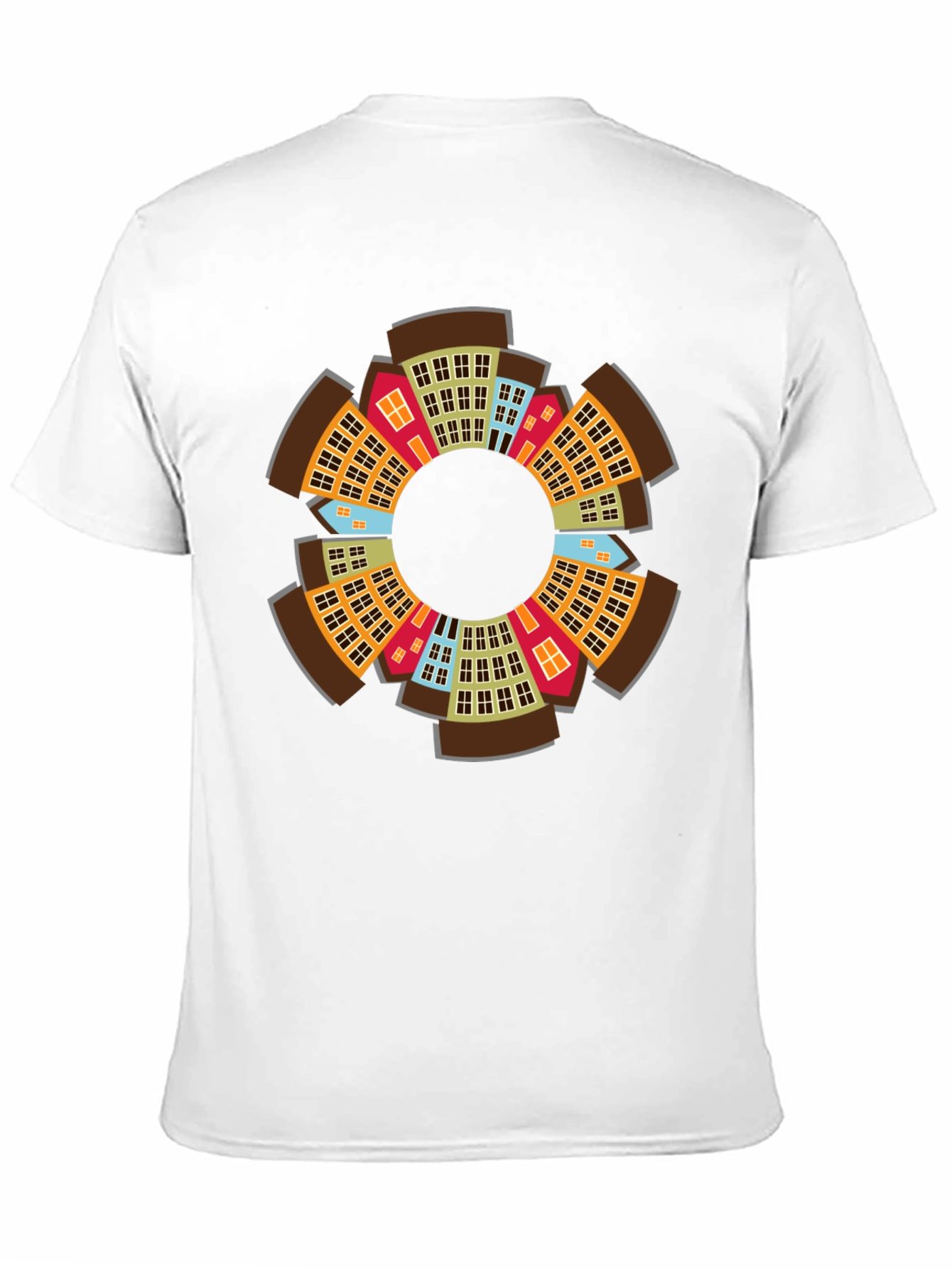Urban Circle Graphic Tee - Cityscape Fashion