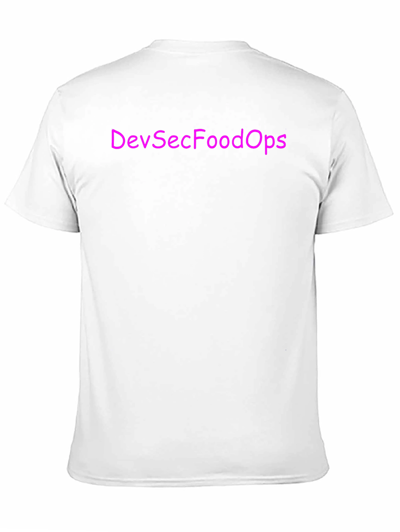 DevSecFoodOps T-Shirt - Black Crew Neck