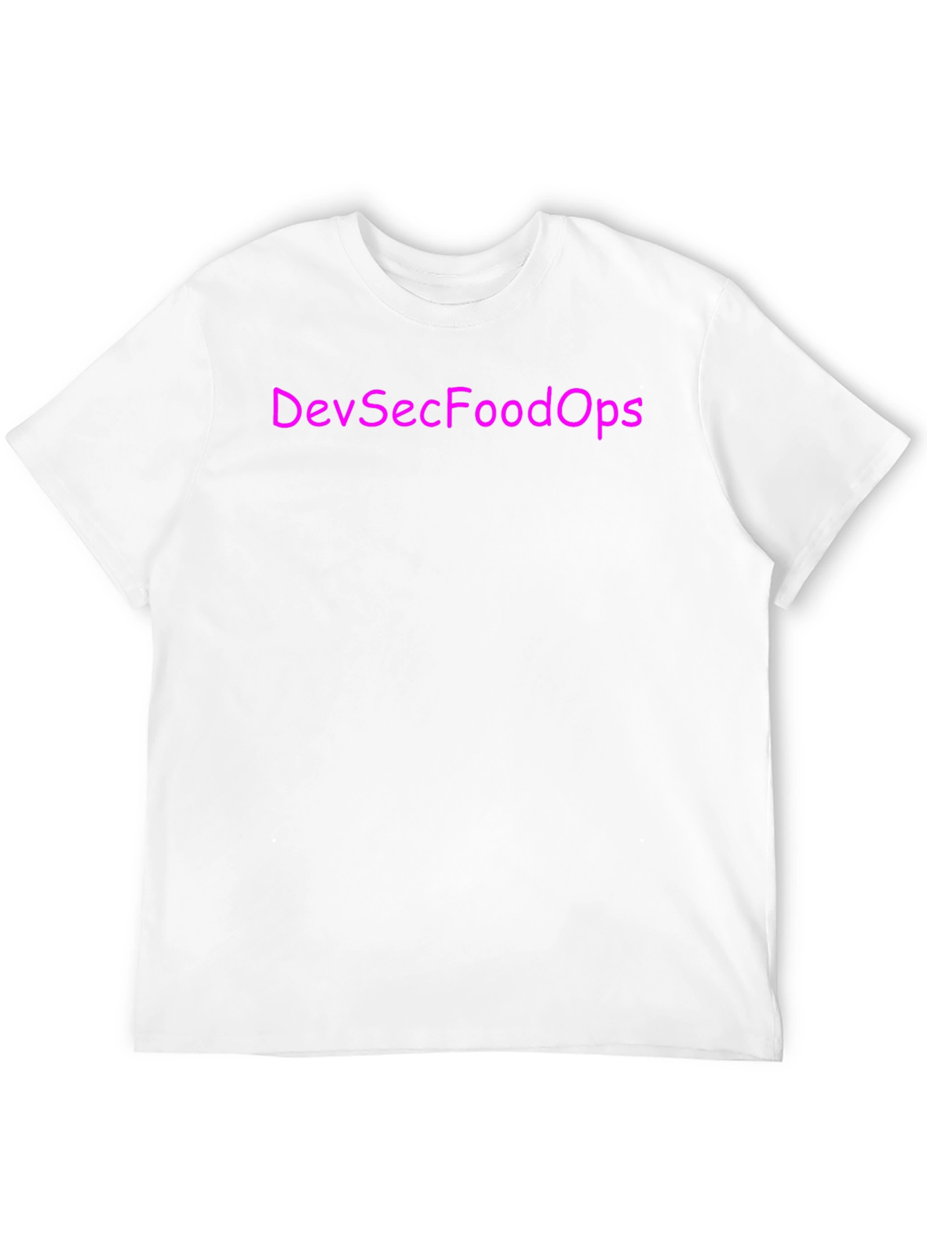 DevSecFoodOps T-Shirt - Black Crew Neck