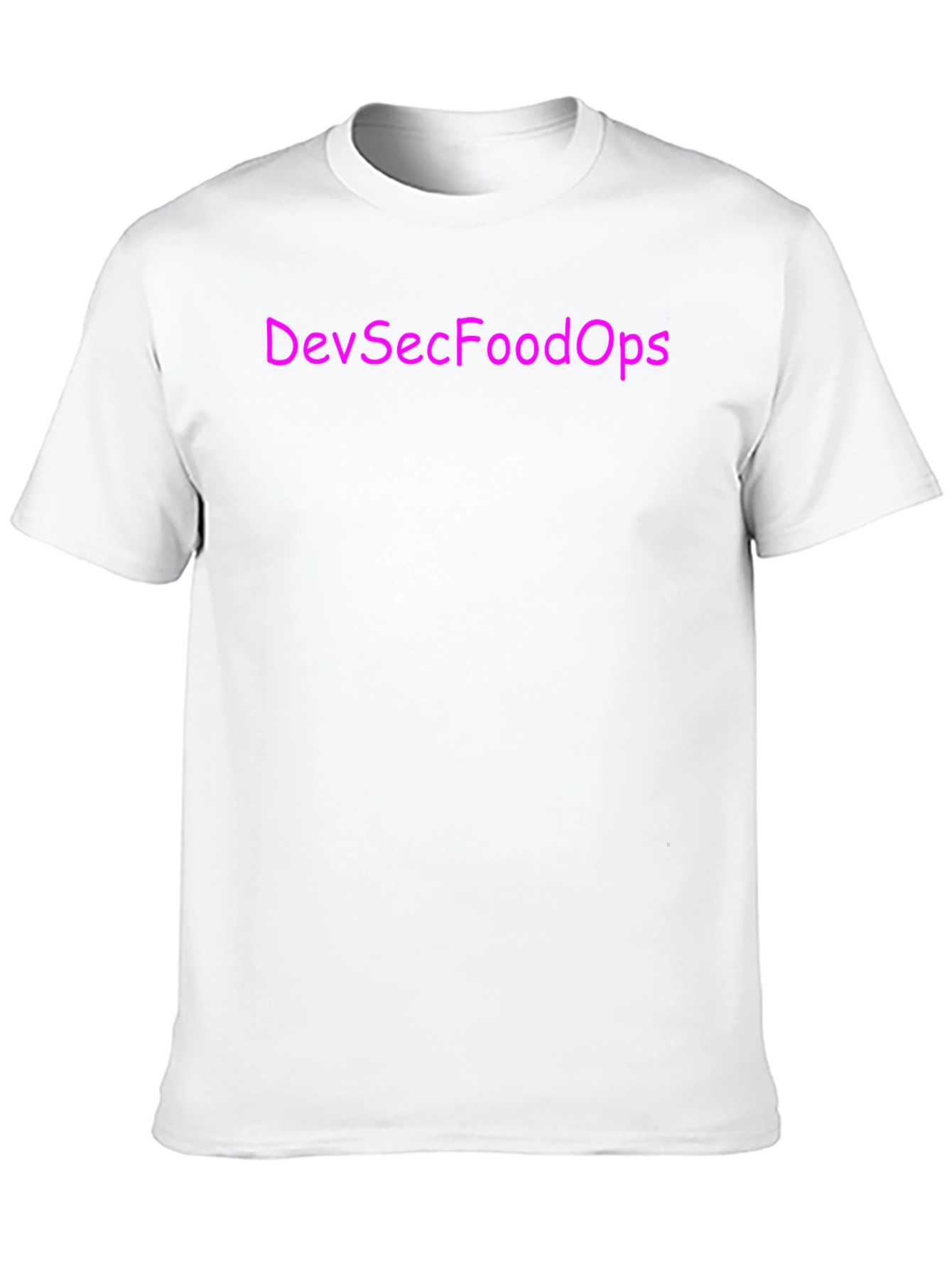 DevSecFoodOps T-Shirt - Black Crew Neck