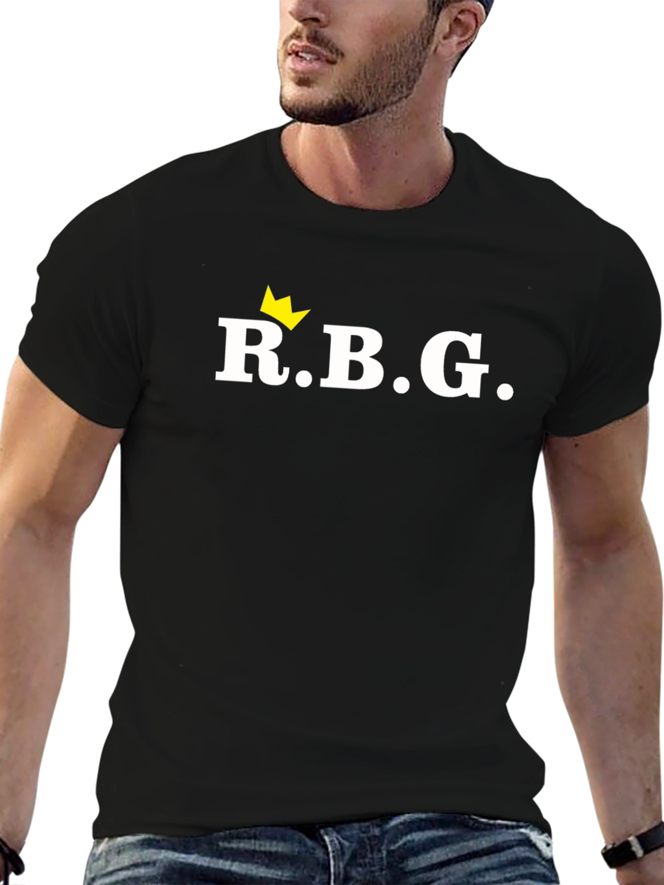 RBG Crown Graphic T-Shirt - Black