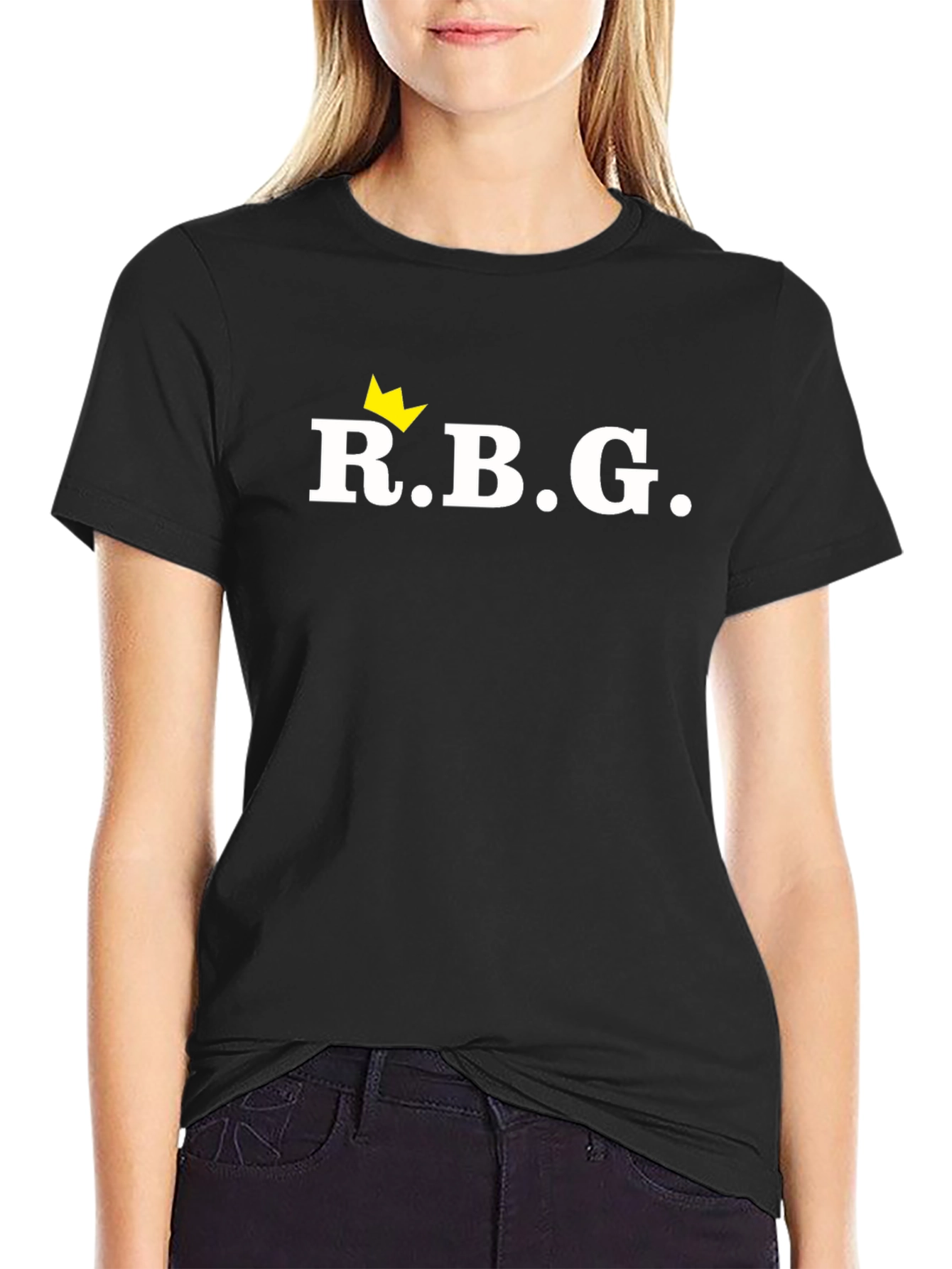 RBG Crown Graphic T-Shirt - Black