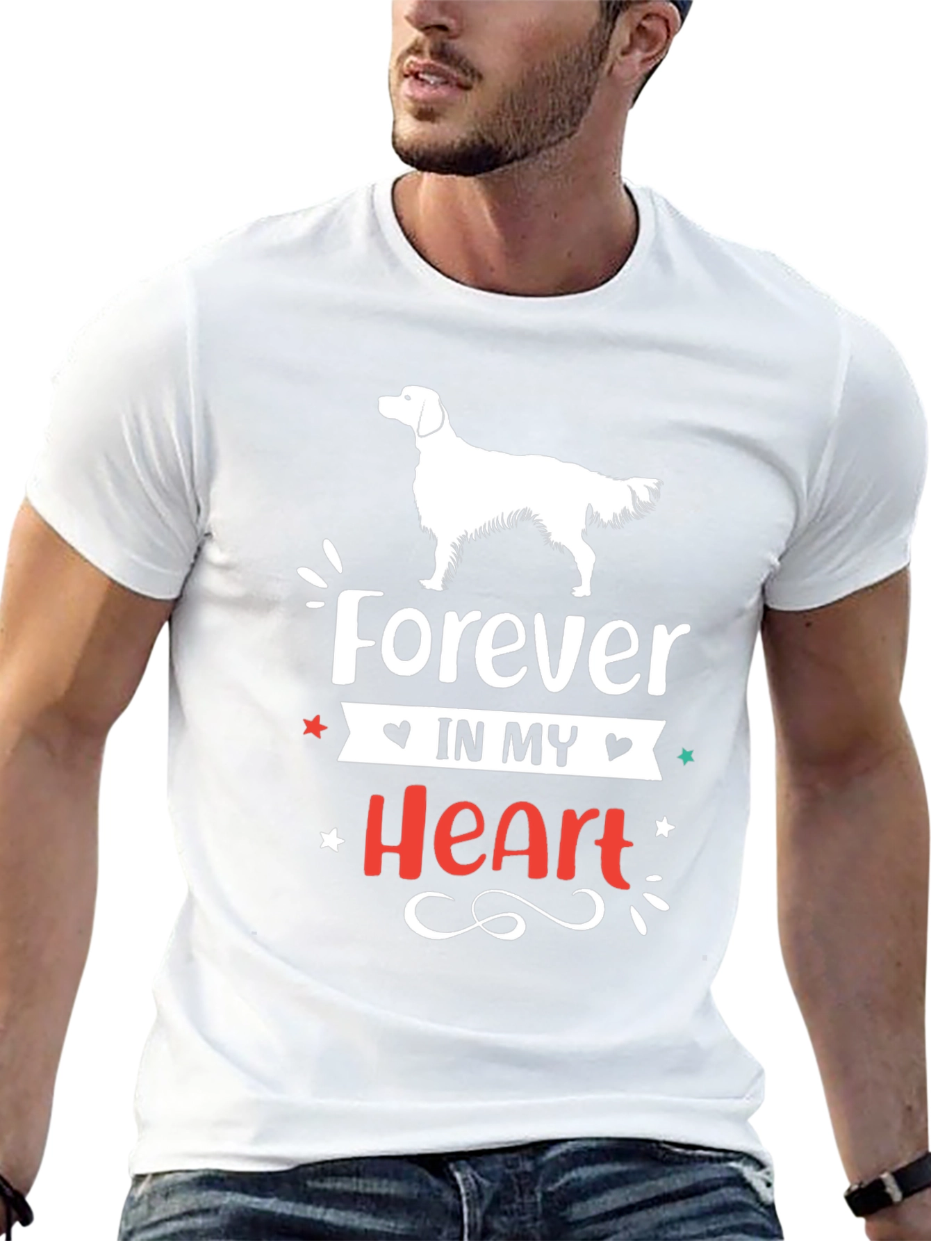 Forever In My Heart Dog T-Shirt – Memorial Dog Lover Graphic Tee