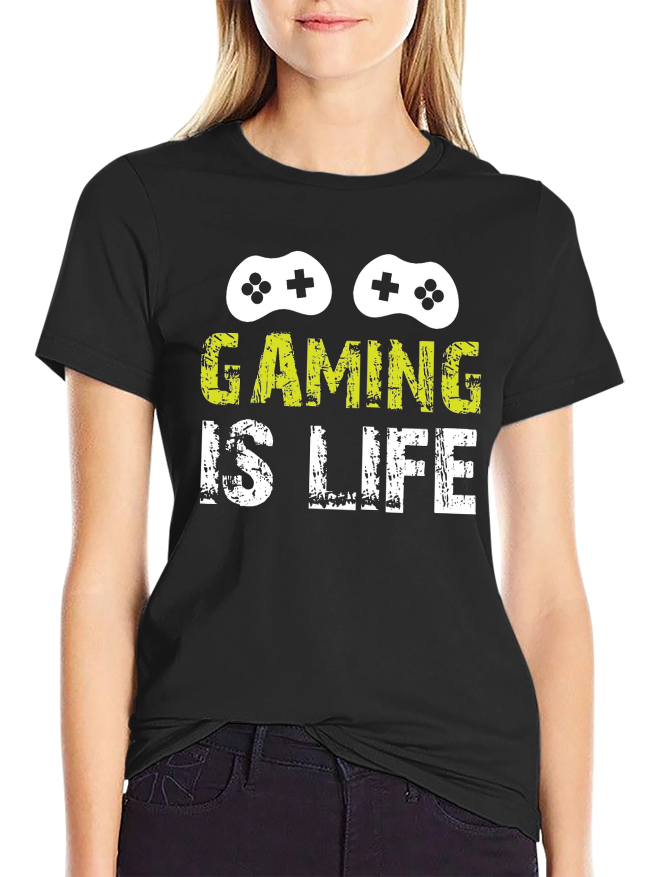 Gaming Is Life Black T-Shirt