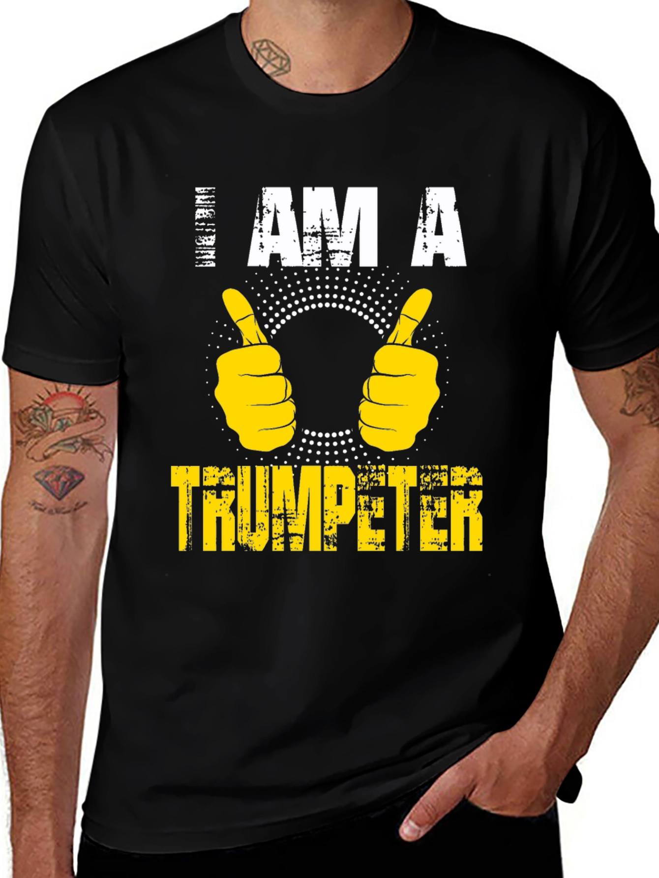 I AM A Trumpeter Black T-Shirt