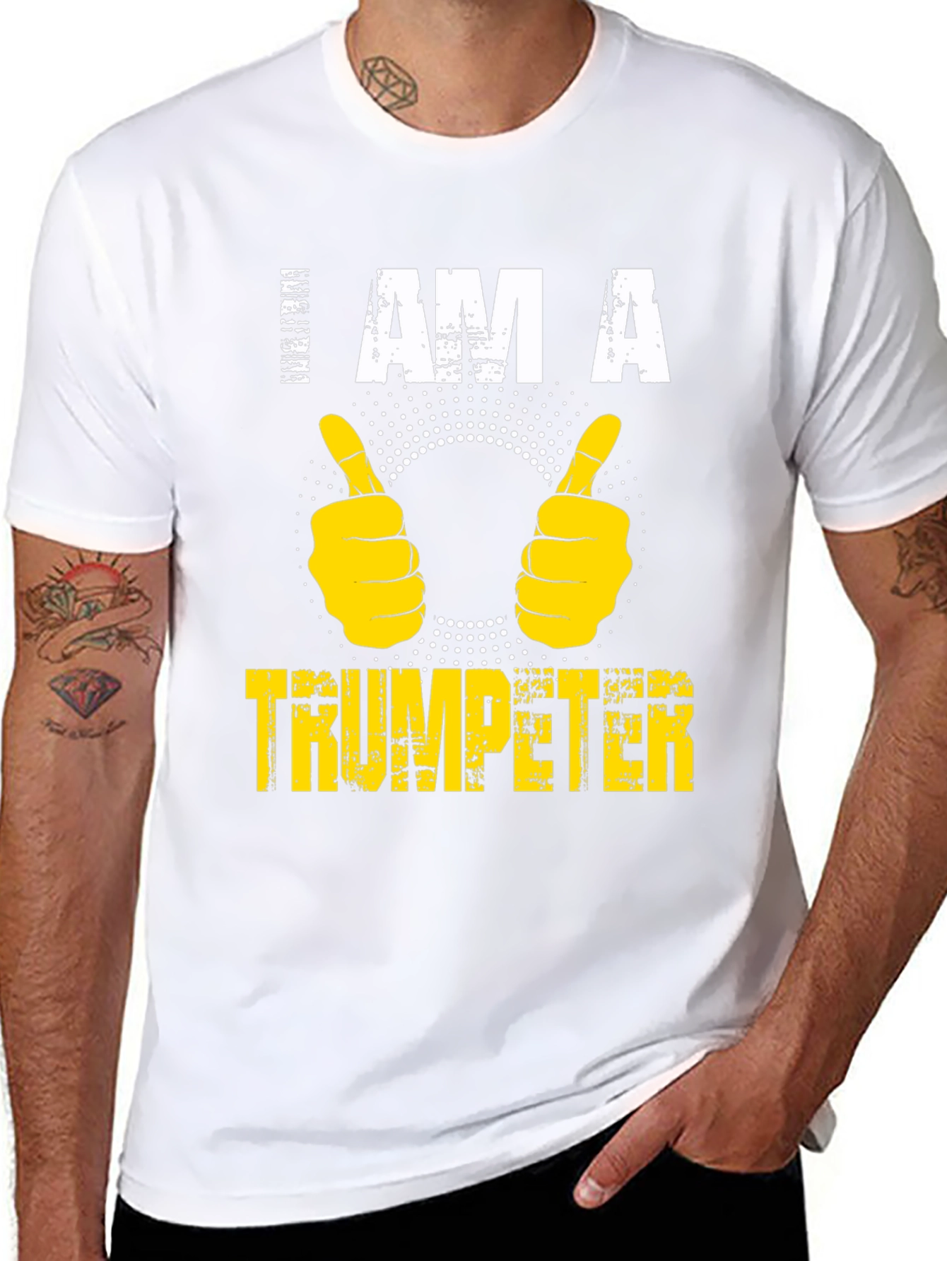 I AM A Trumpeter Black T-Shirt